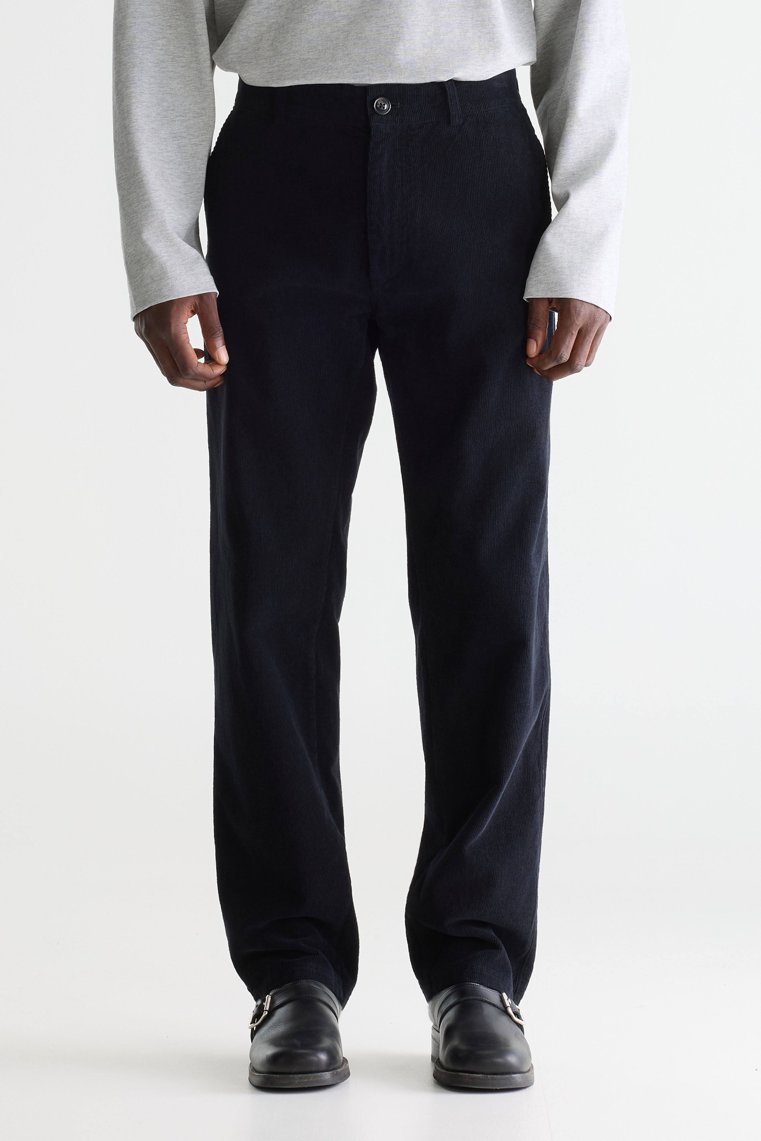 Jagger corduroy chino trousers (261 / M / NAVY)