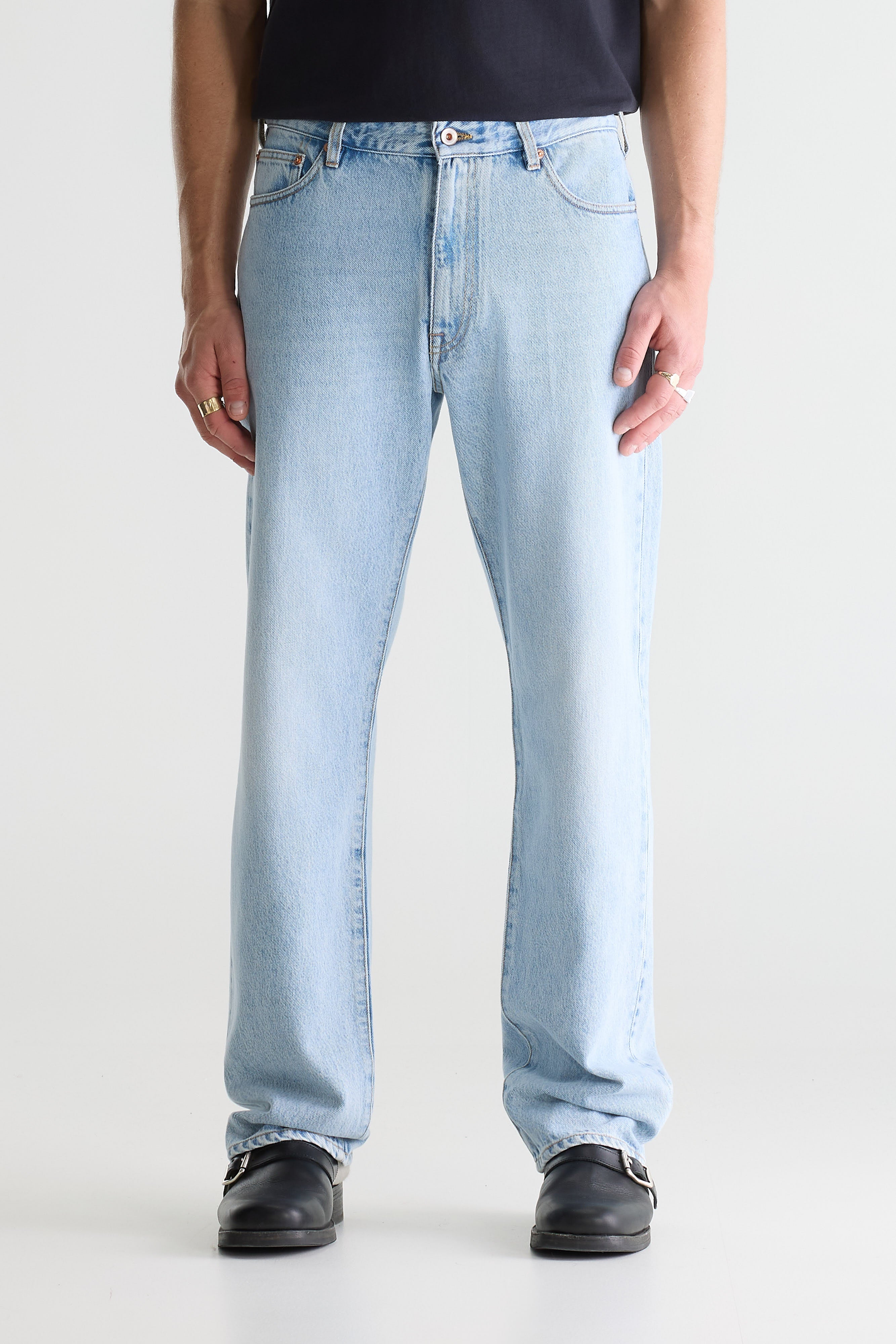 Denim N. 09 rechte jeans (261 / M / USED LT BLUE)