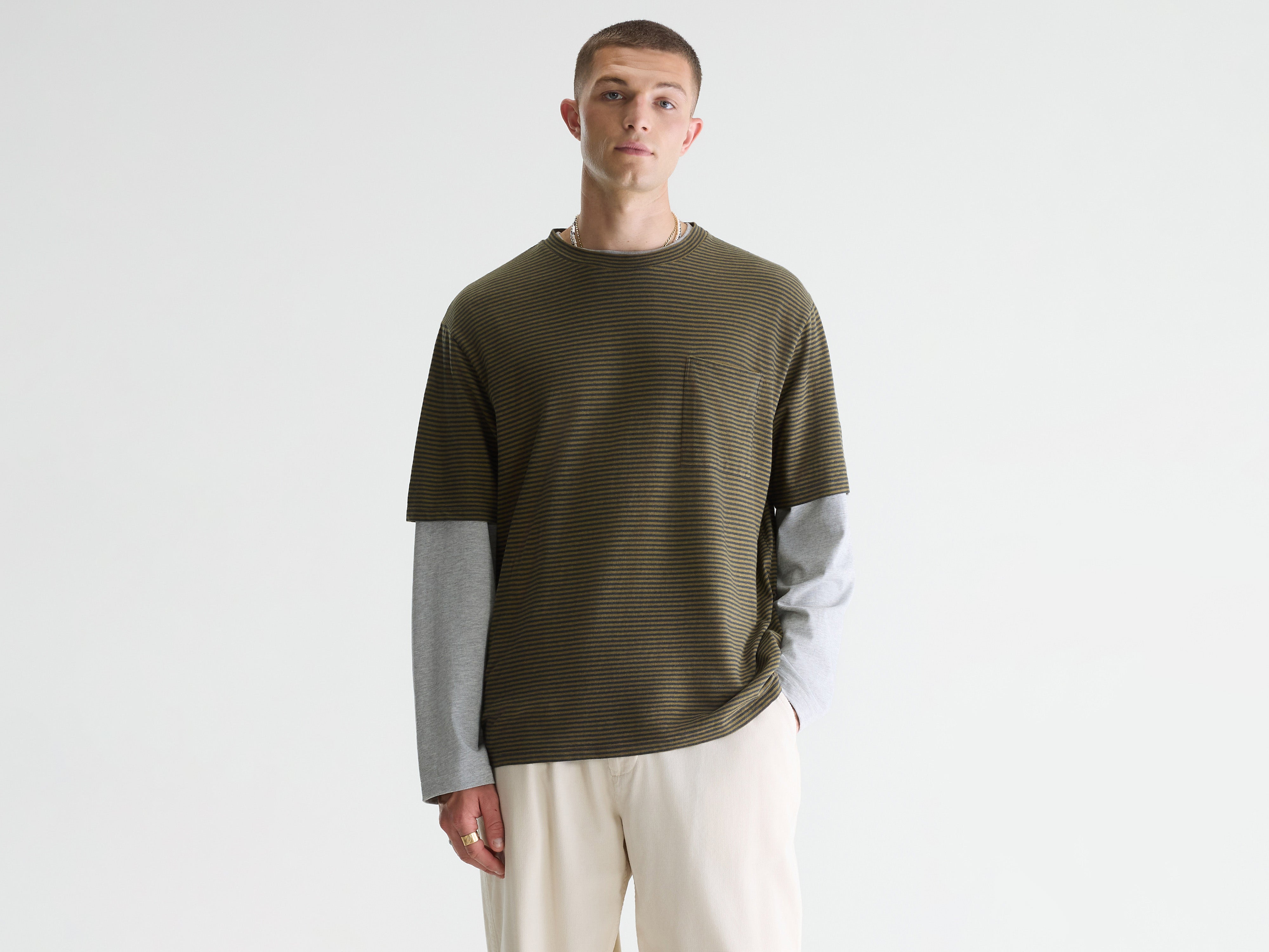 Video relaxed t-shirt (261 / M / STRIPE A)