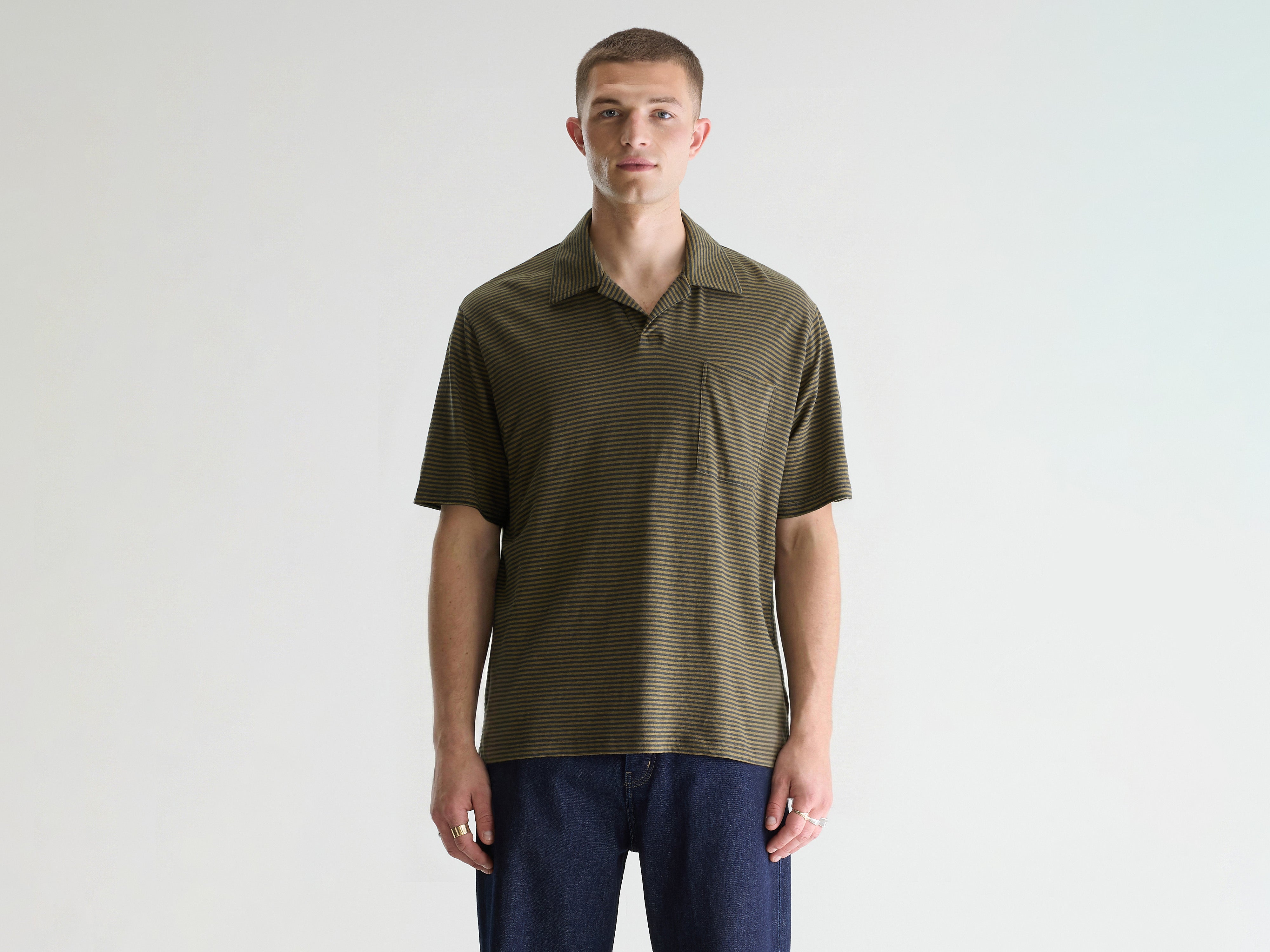 Videop relaxed striped polo (261 / M / STRIPE A)