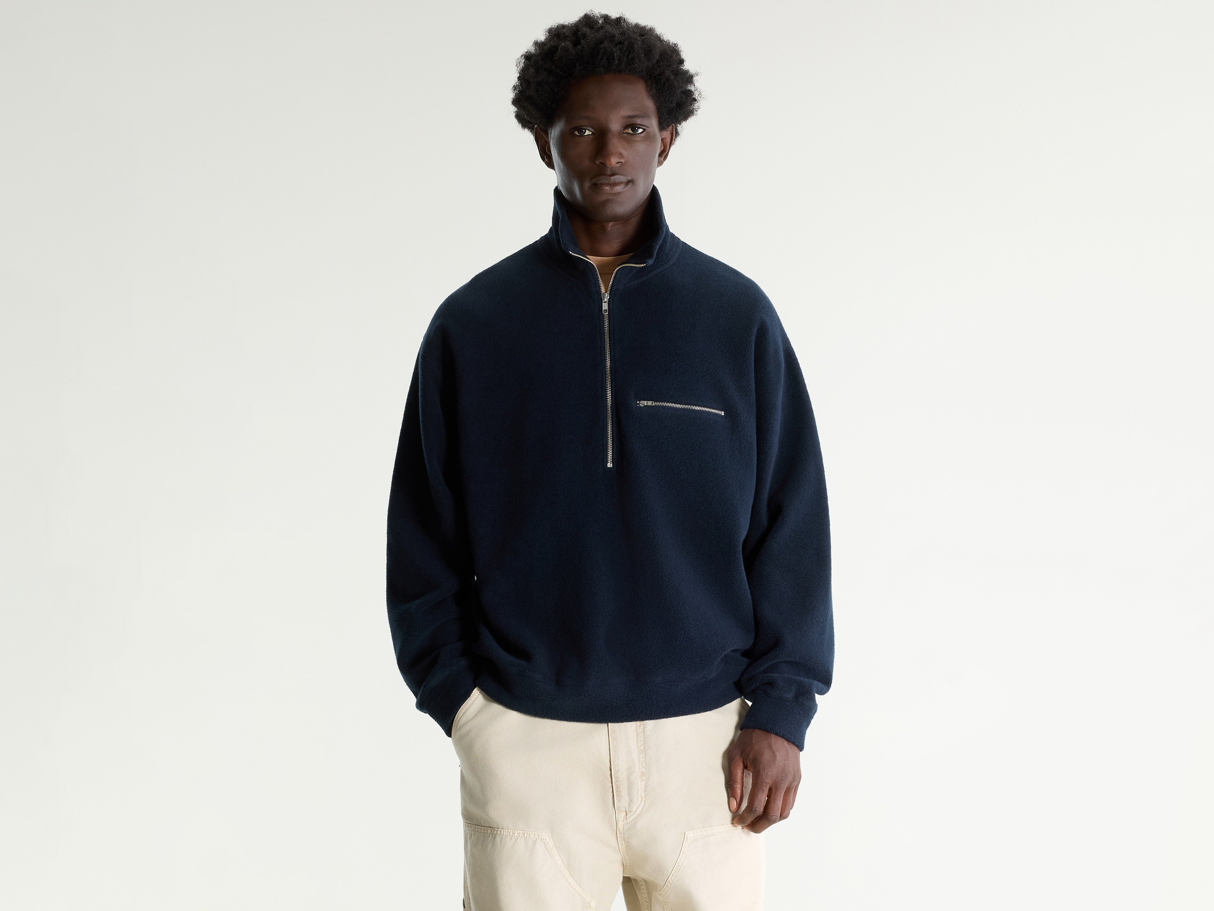Maber zipped-collar sweatshirt (261 / M / PARKER)