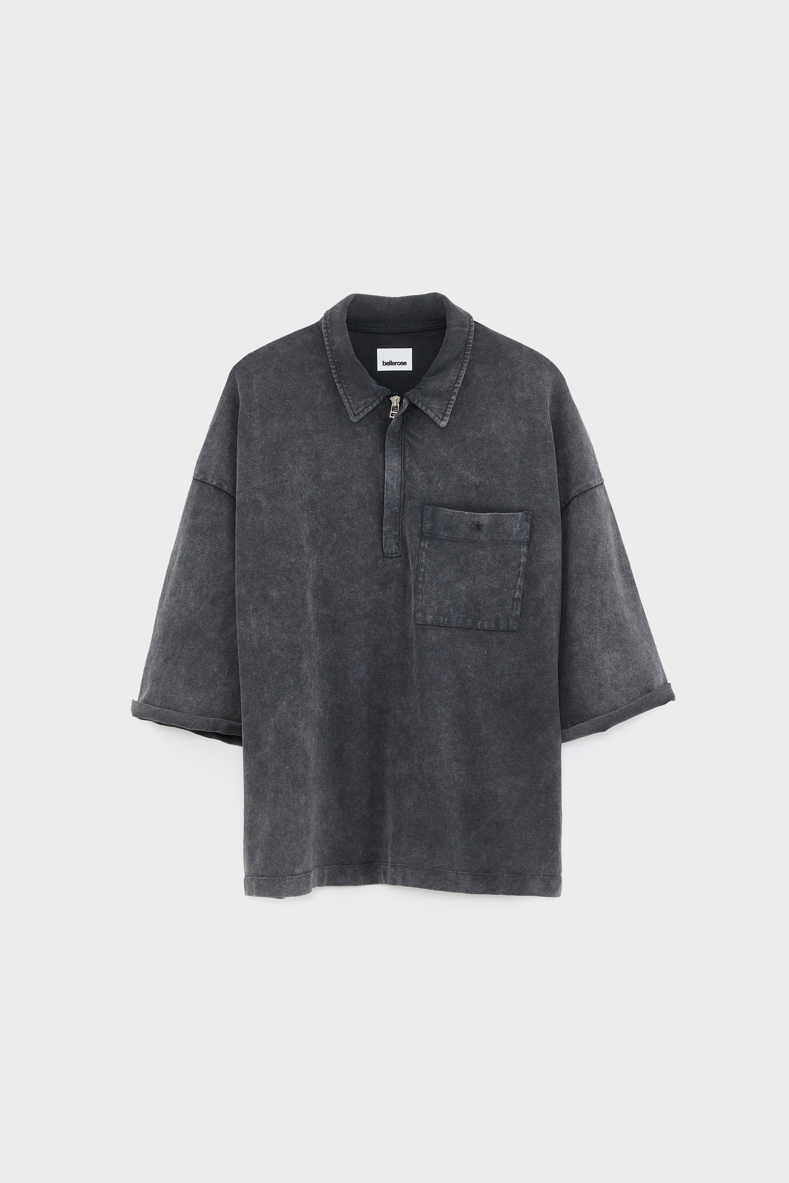 Felly zipped polo (261 / M / BLACK BLUE)