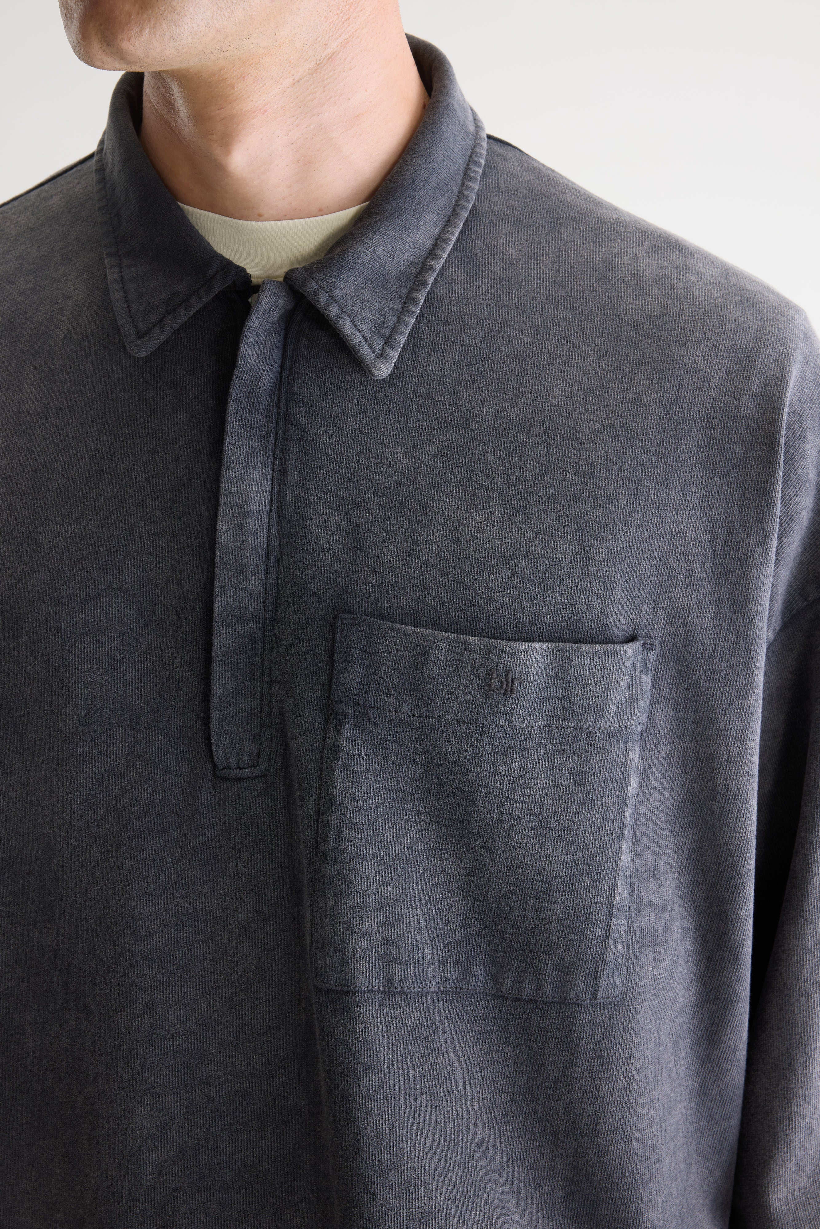 Felly zipped polo (261 / M / BLACK BLUE)