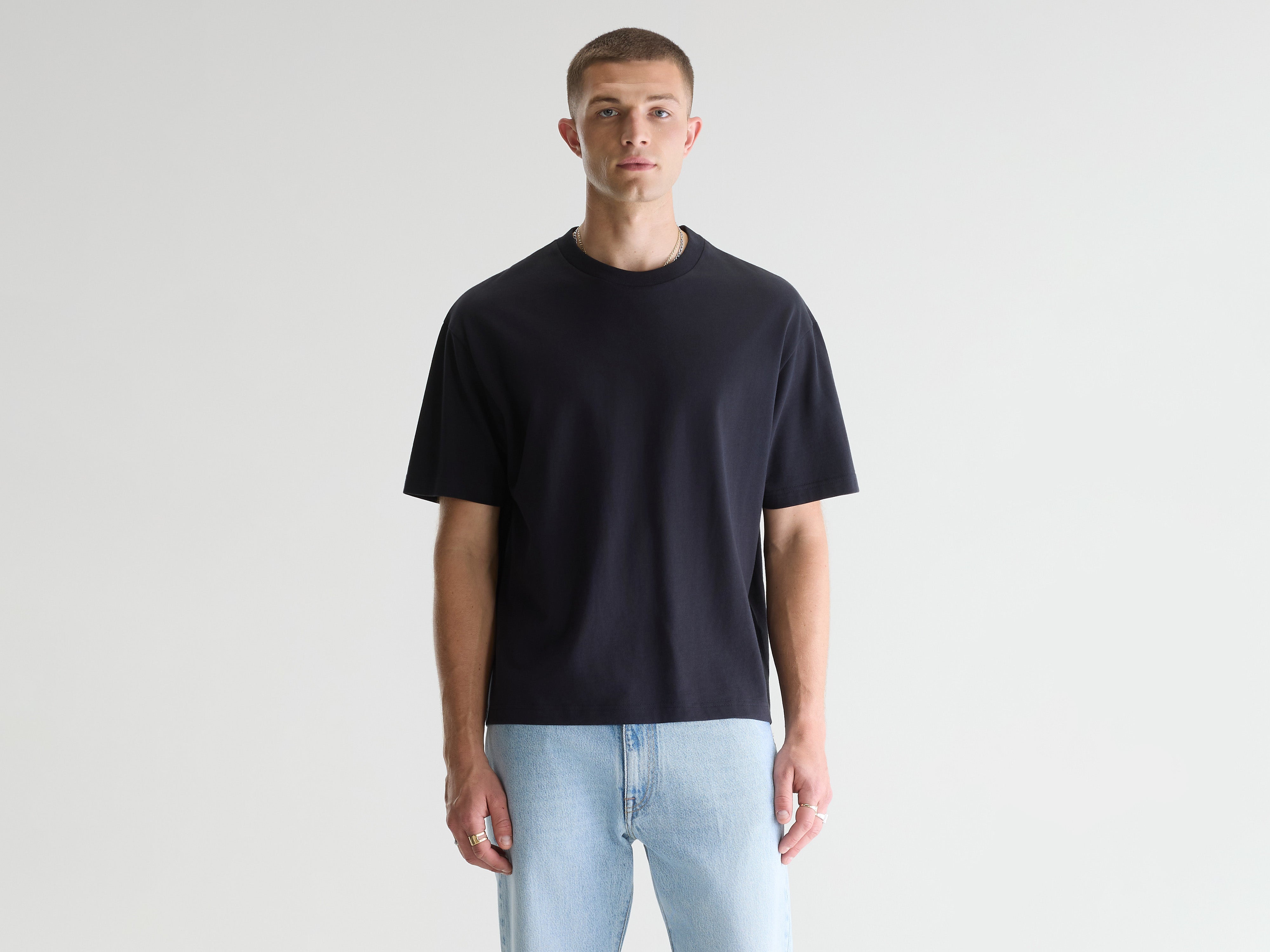 Vlugs t-shirt met korte mouwen (261 / M / NAVY)