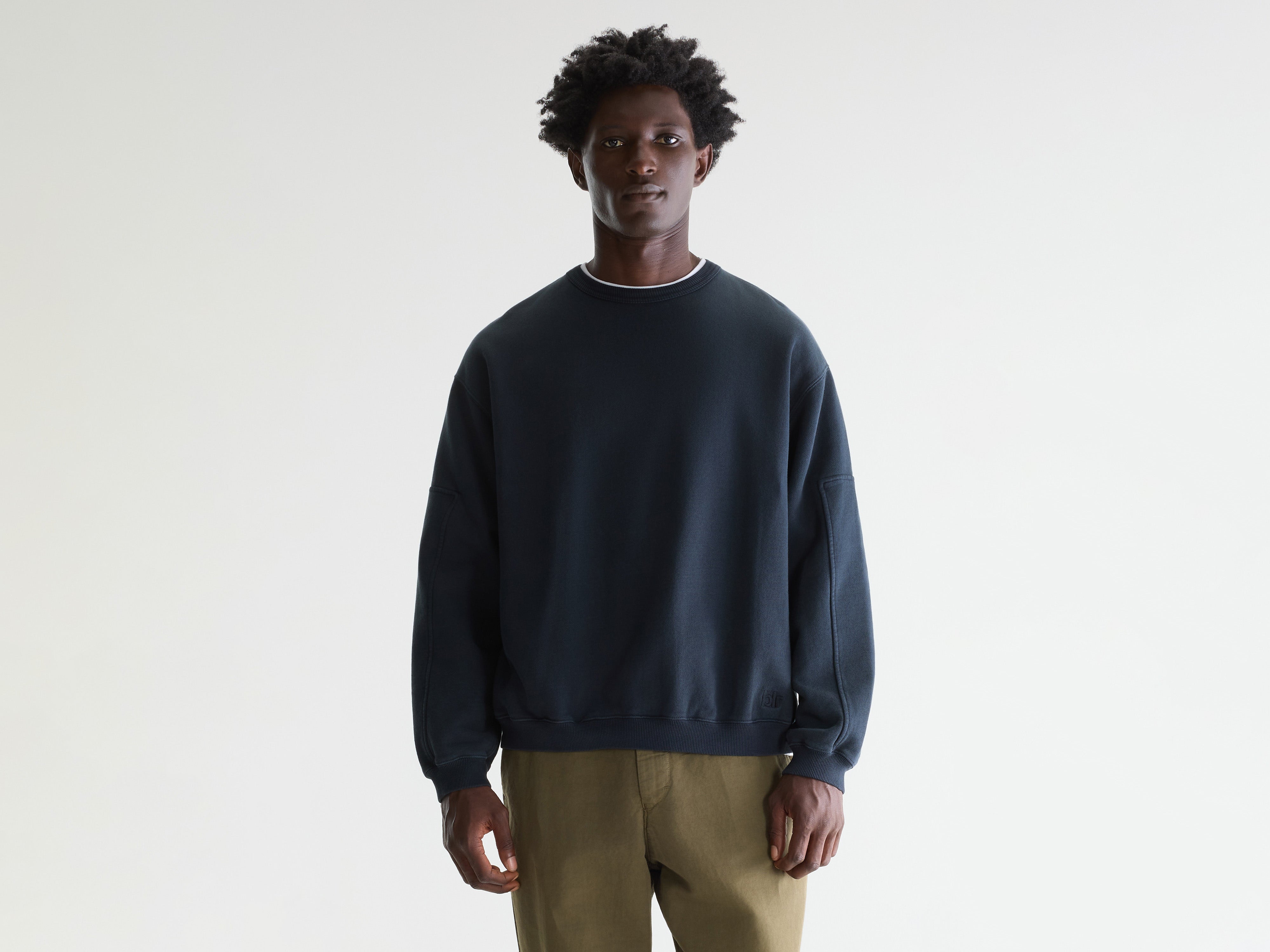 Fapien crewneck sweatshirt (261 / M / DARK NAVY)