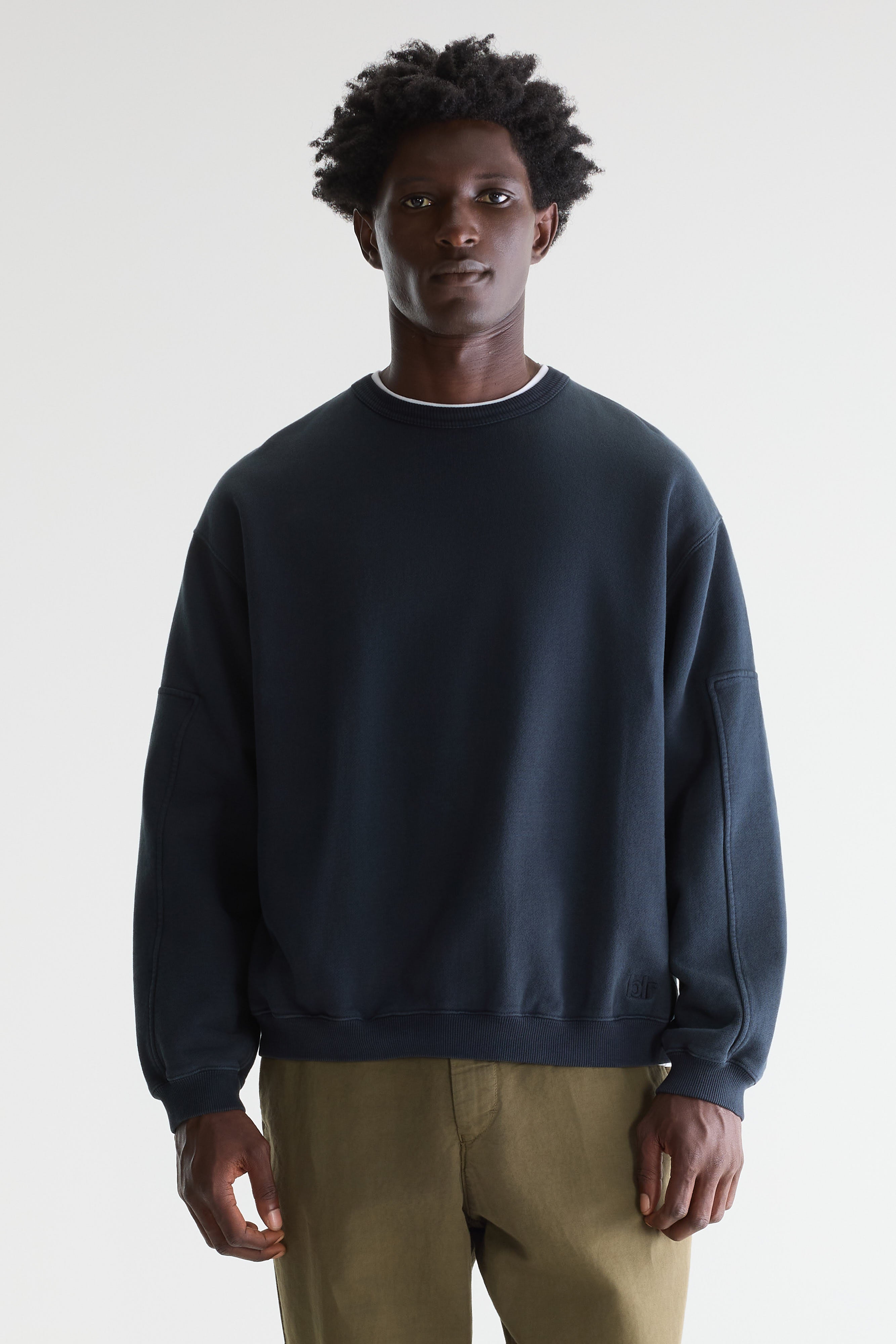 Fapien crewneck sweatshirt (261 / M / DARK NAVY)