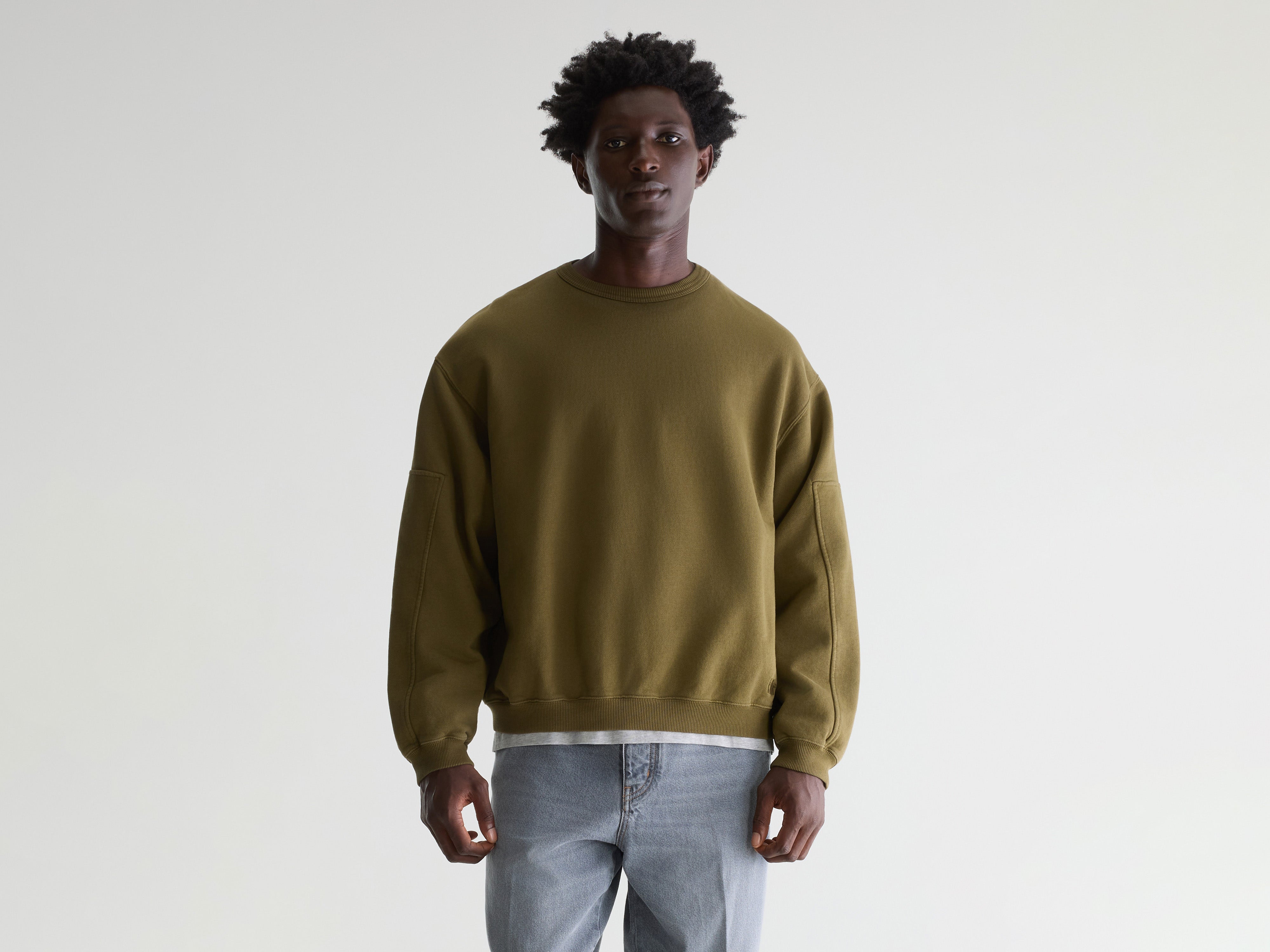 Fapien crewneck sweatshirt (261 / M / MILITARY)