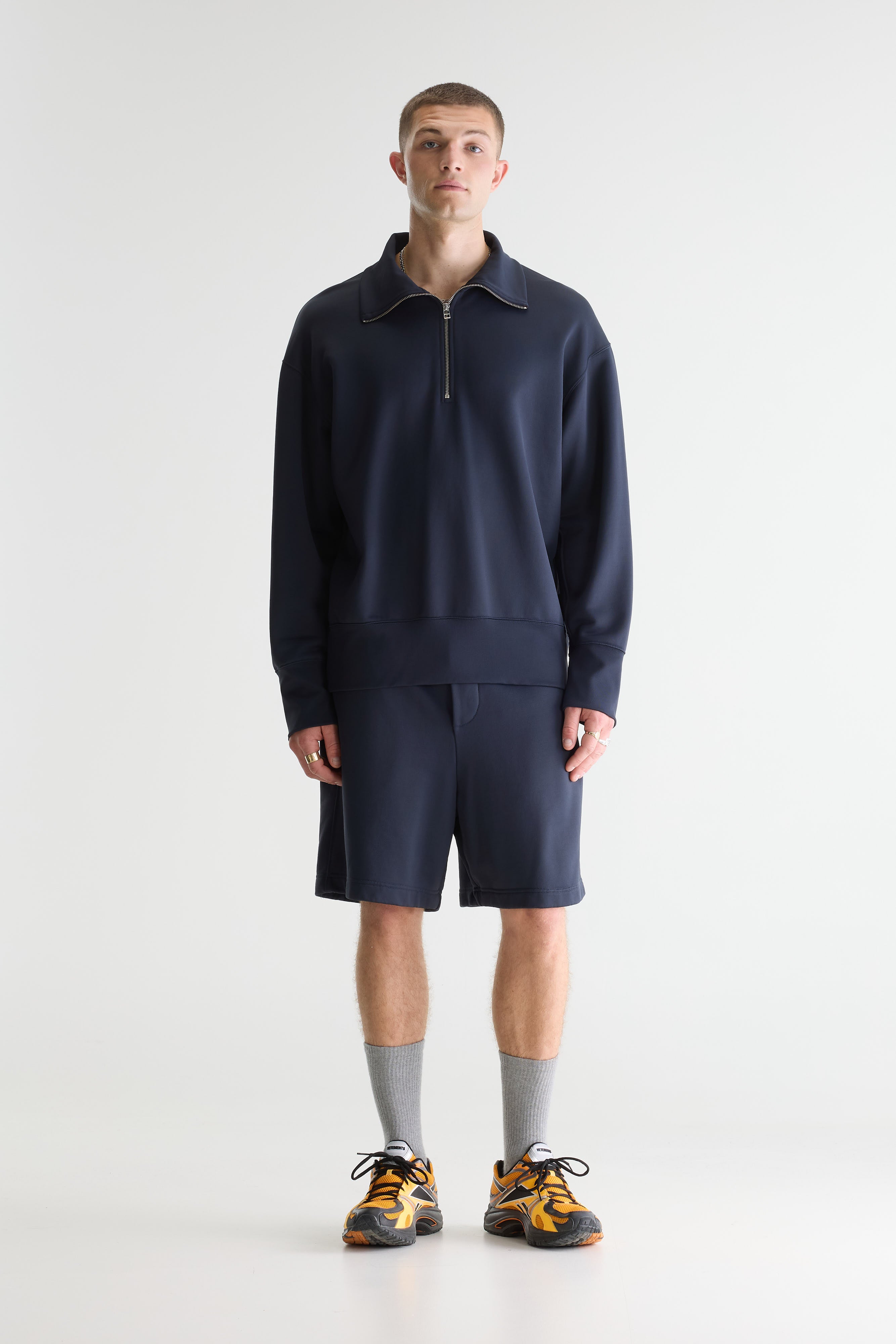 Faber half-zip sweatshirt (261 / M / DARK NAVY)