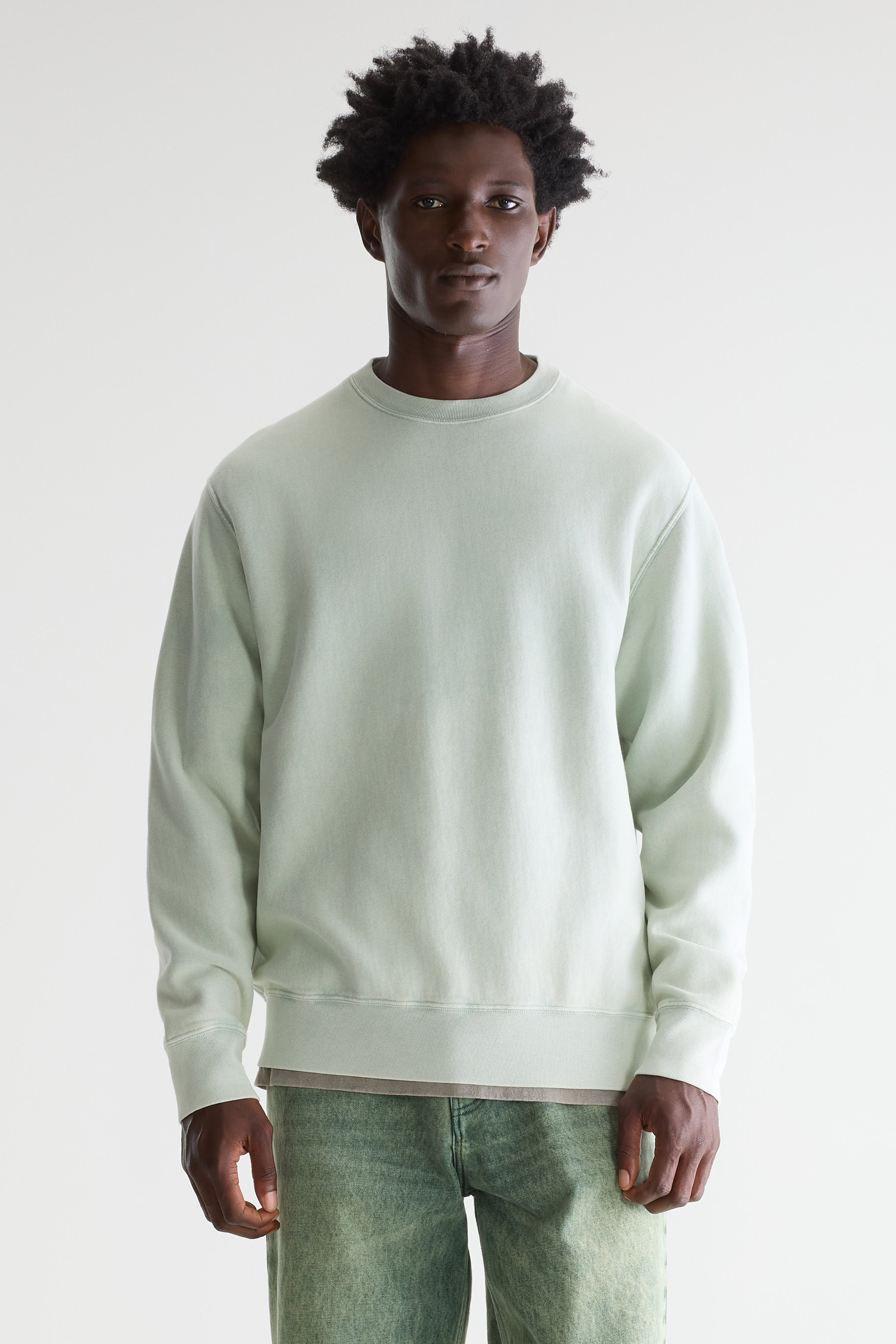 Flake Crewneck Sweatshirt - Aqua For Men | Bellerose