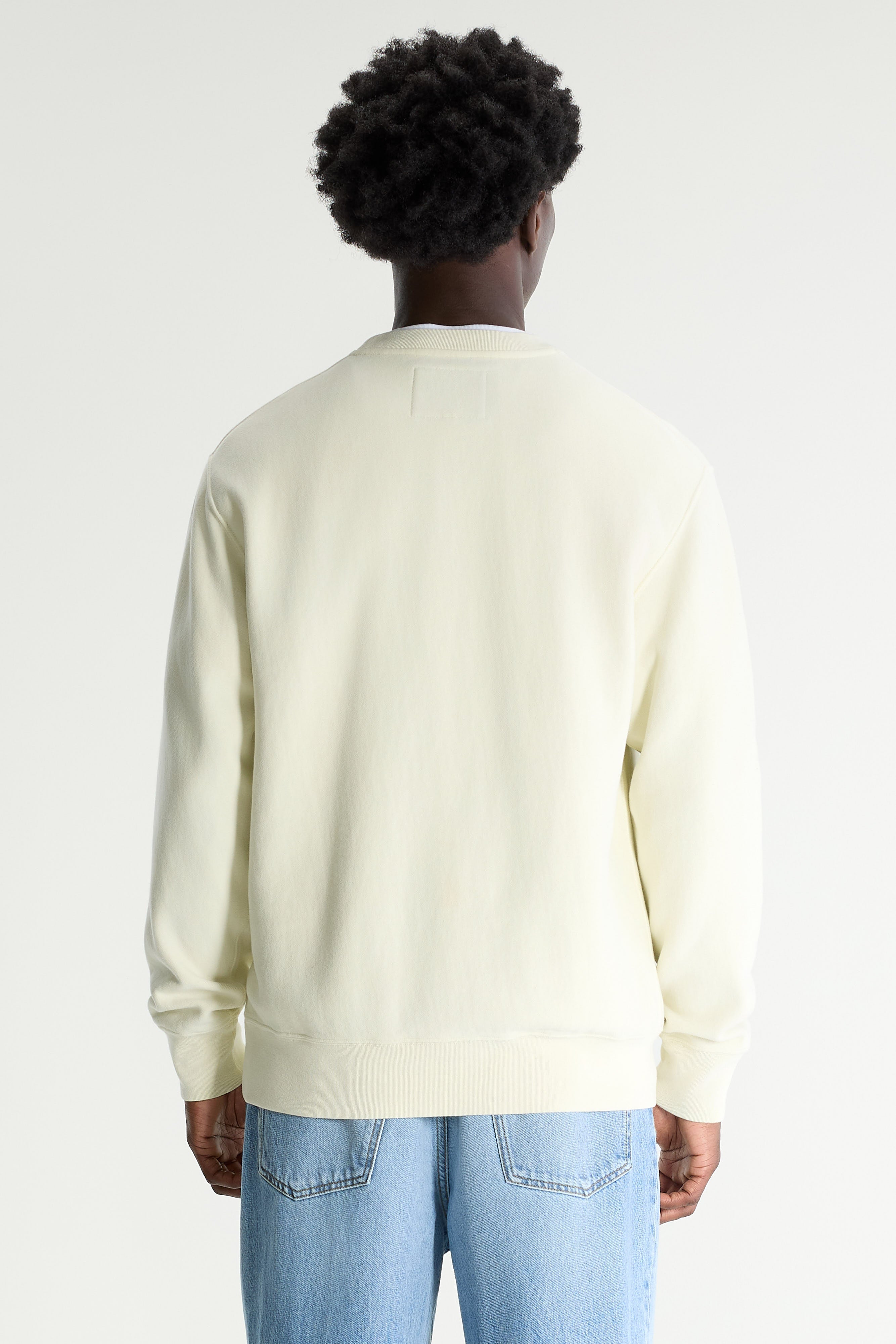 Flake crewneck sweatshirt (261 / M / BUTTER)