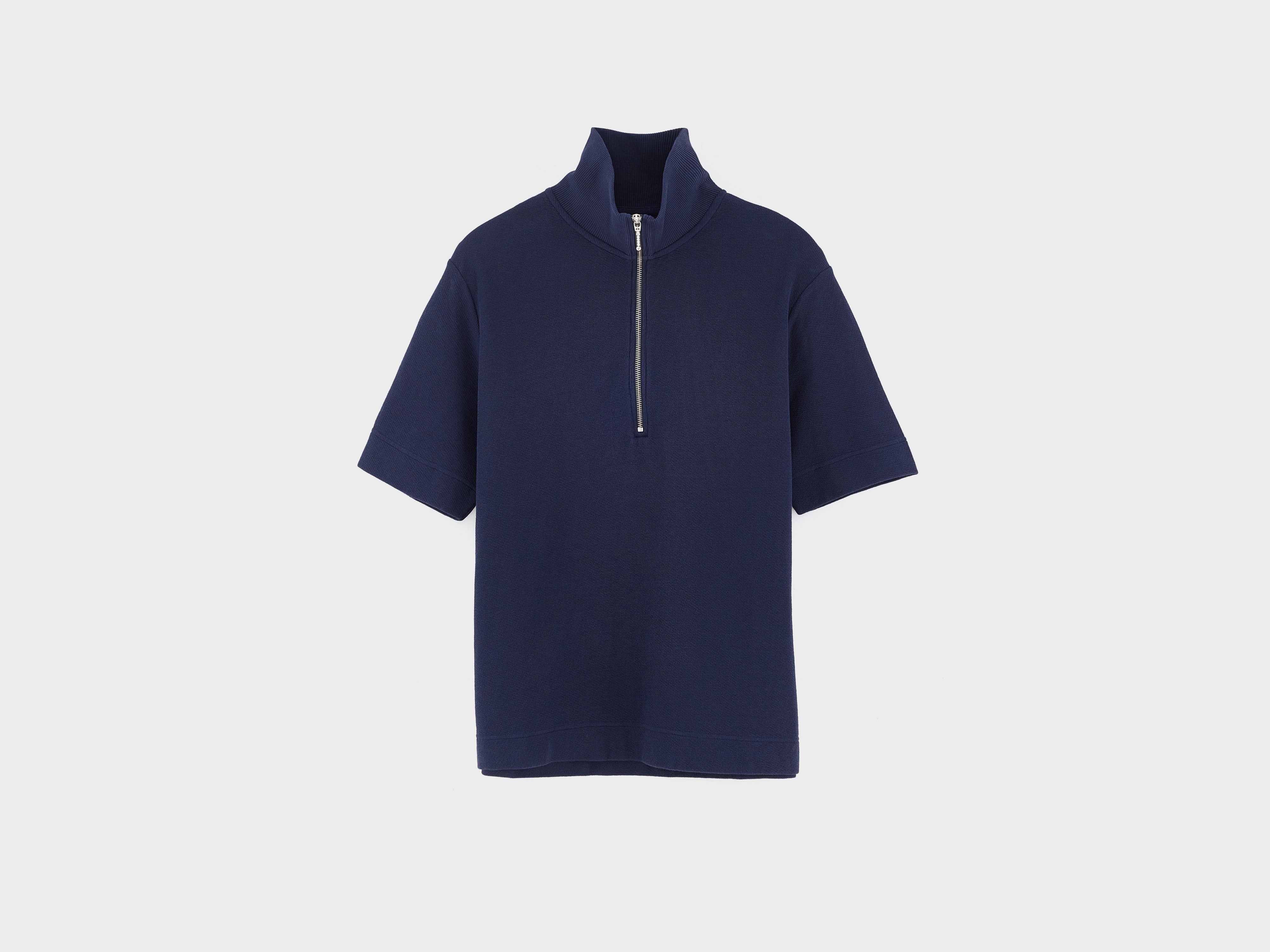 Silas zipped polo (261 / M / NAVY)