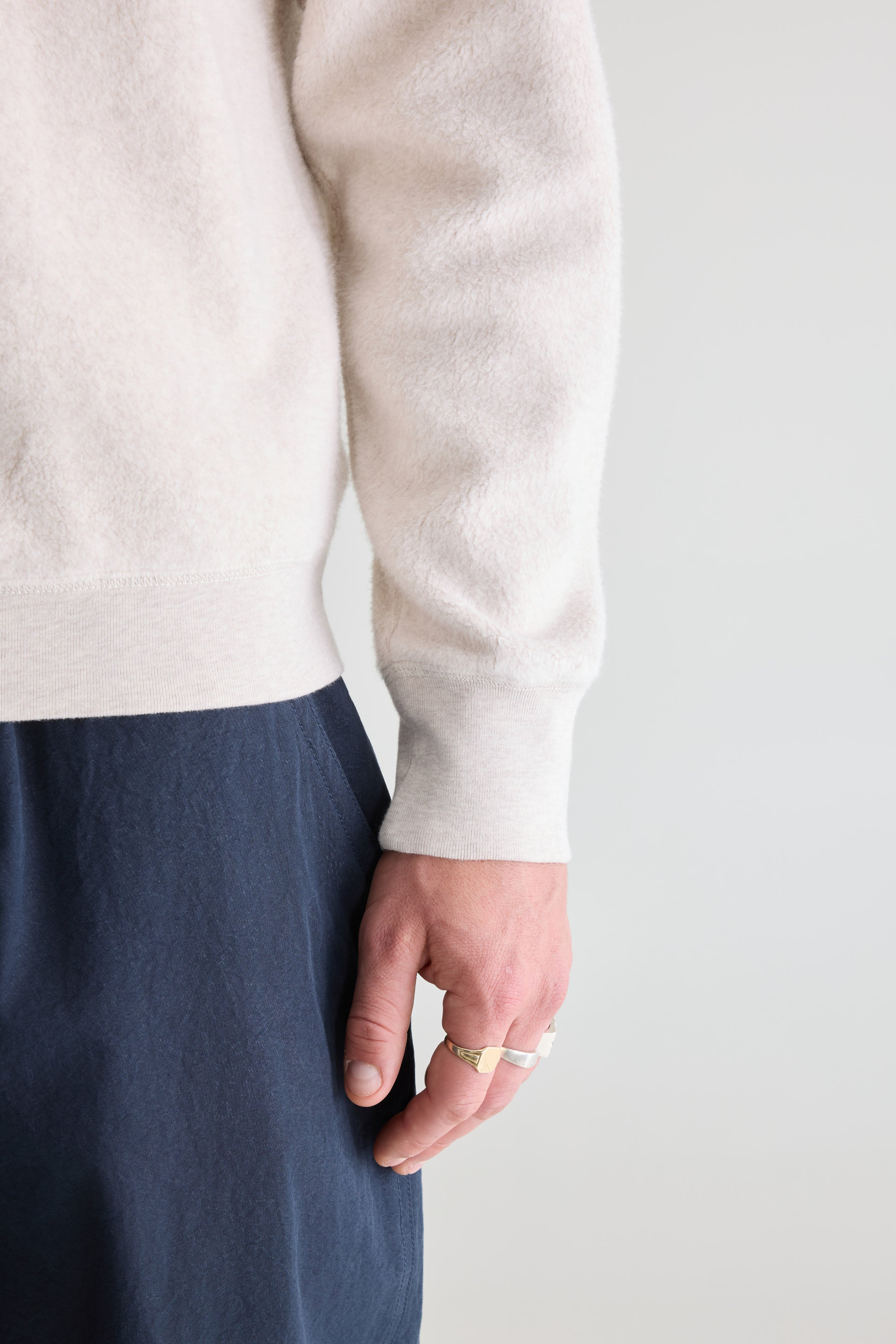 Matt crewneck sweatshirt (261 / M / CALCAIRE)