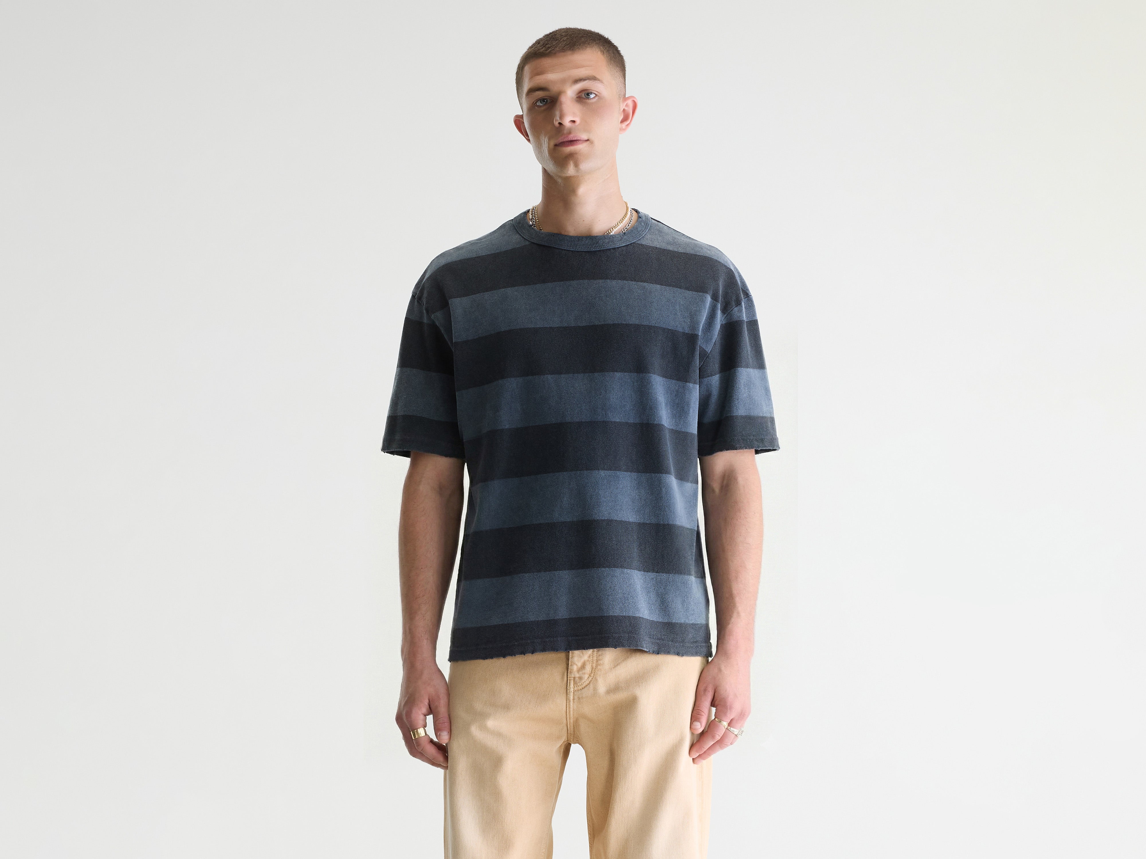 Vouch t-shirt met korte mouwen (261 / M / STRIPE E)