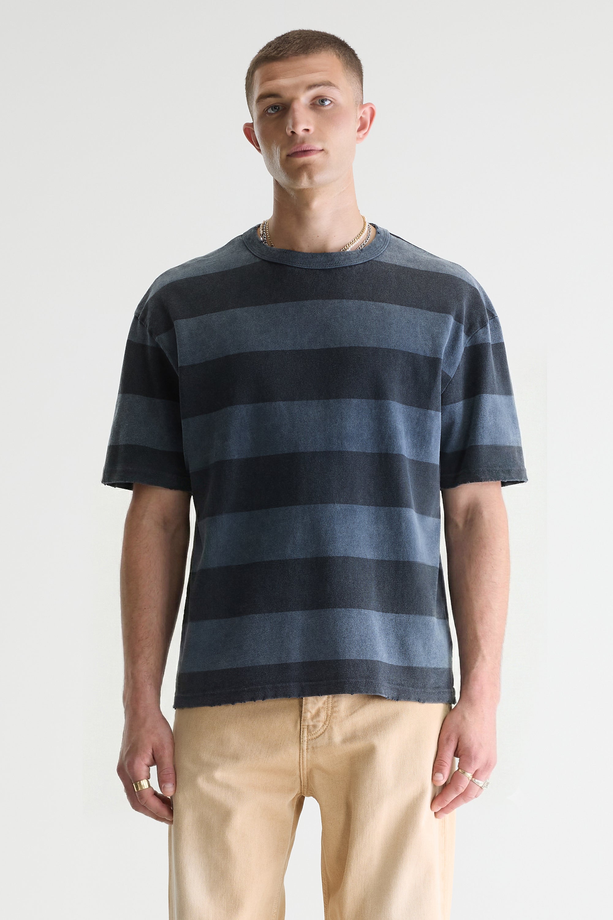 Vouch t-shirt met korte mouwen (261 / M / STRIPE E)