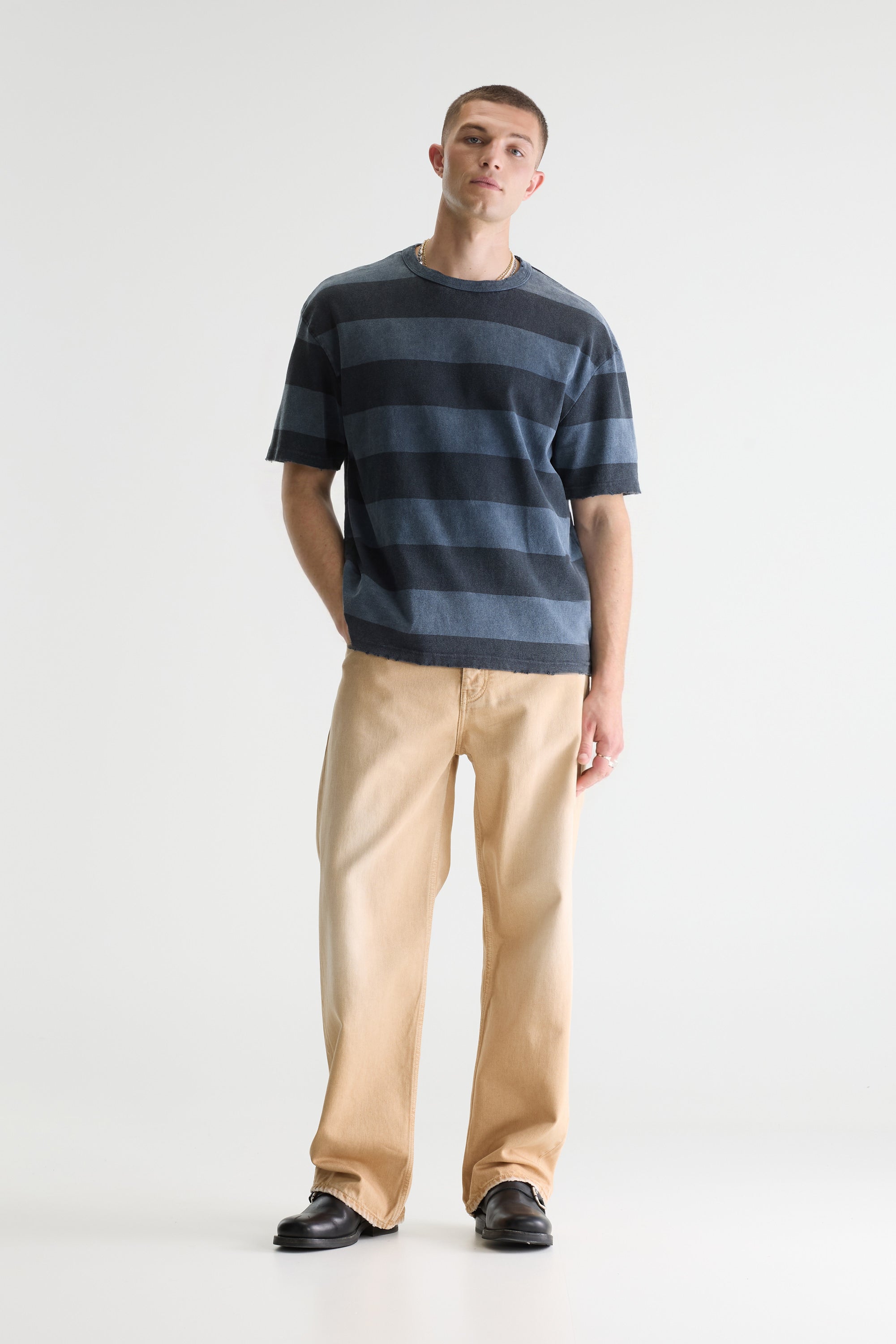 Vouch t-shirt met korte mouwen (261 / M / STRIPE E)