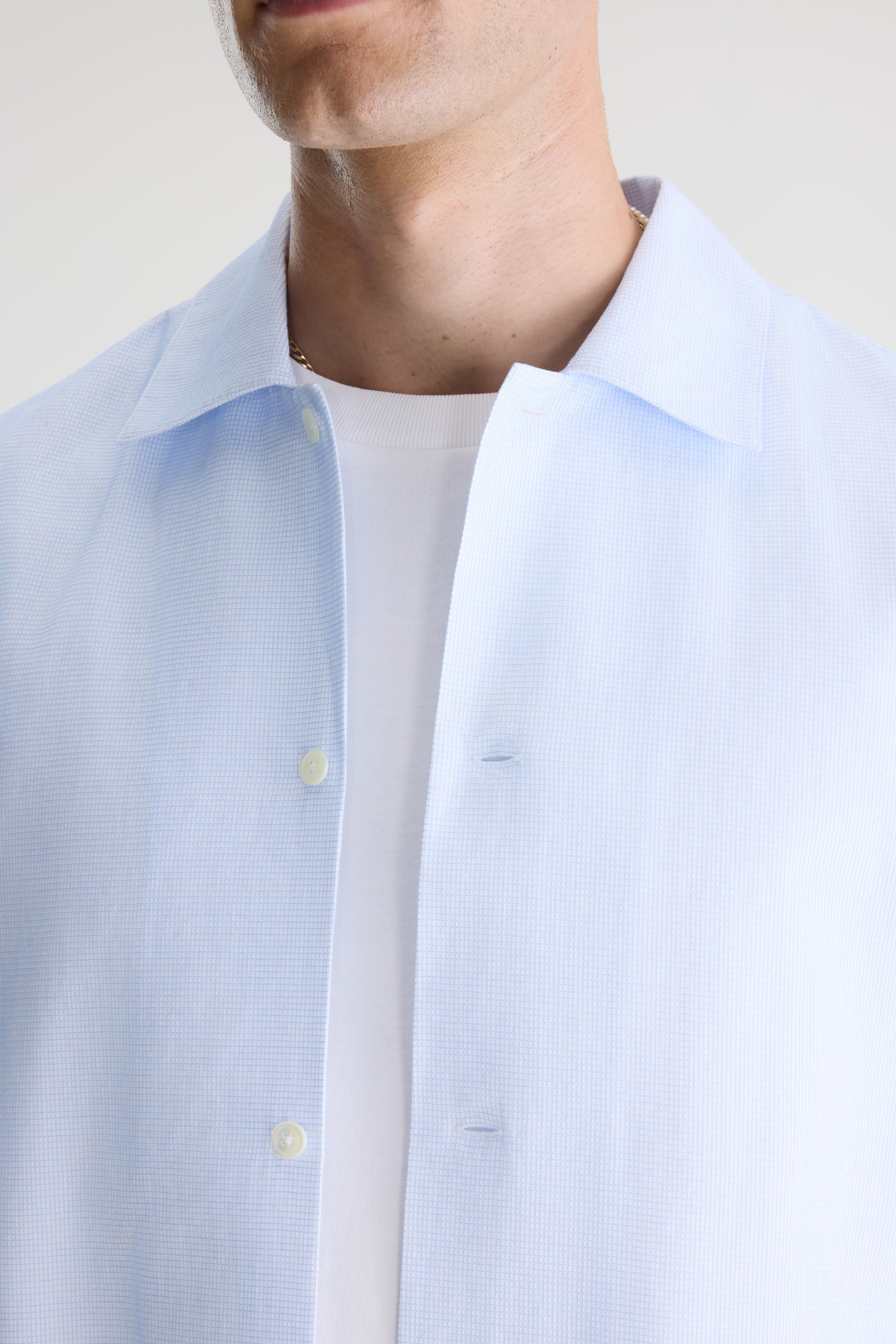 Flint micro-checked shirt (261 / M / CHECK A)