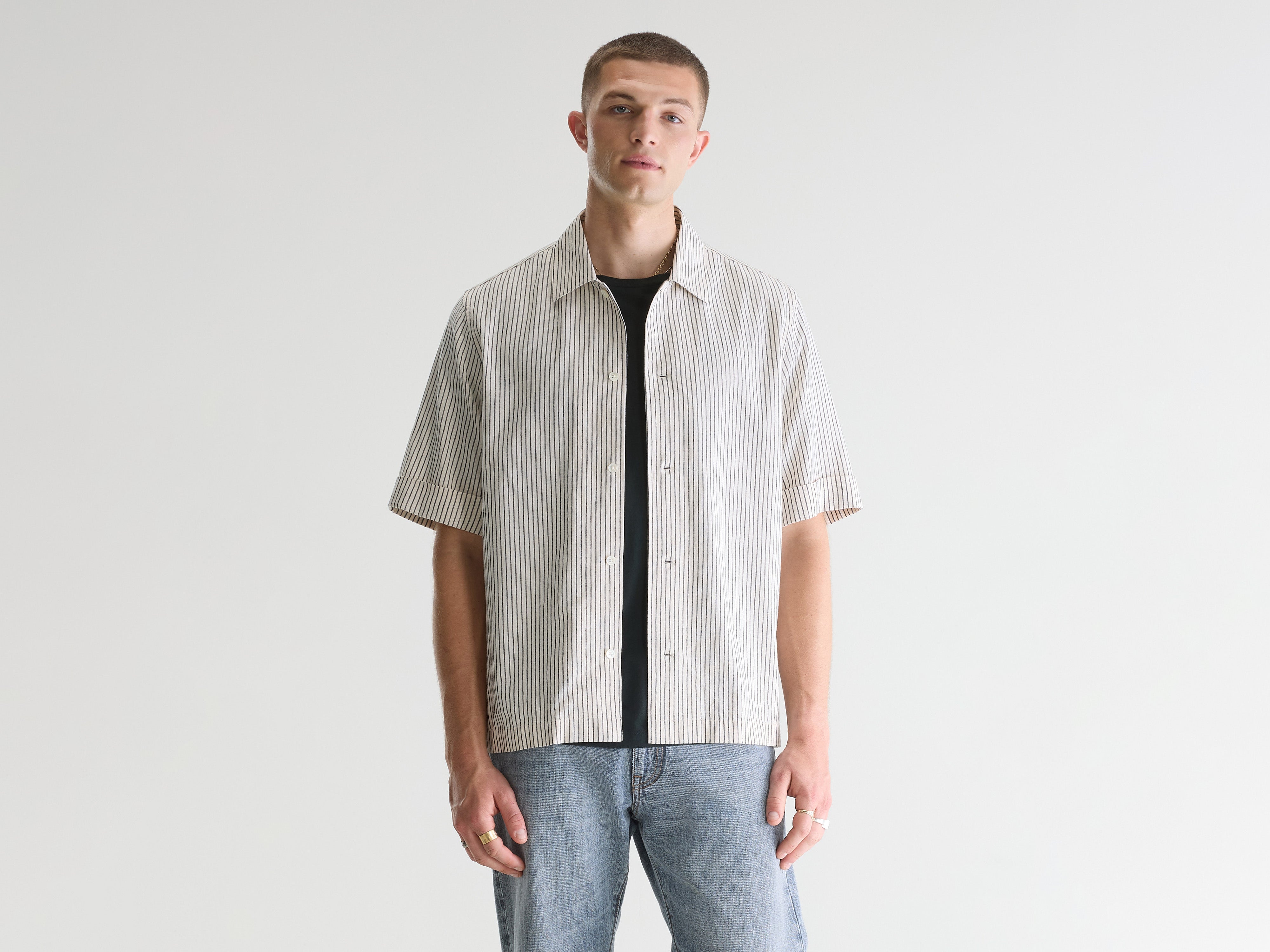 Flint striped shirt (261 / M / STRIPE A)