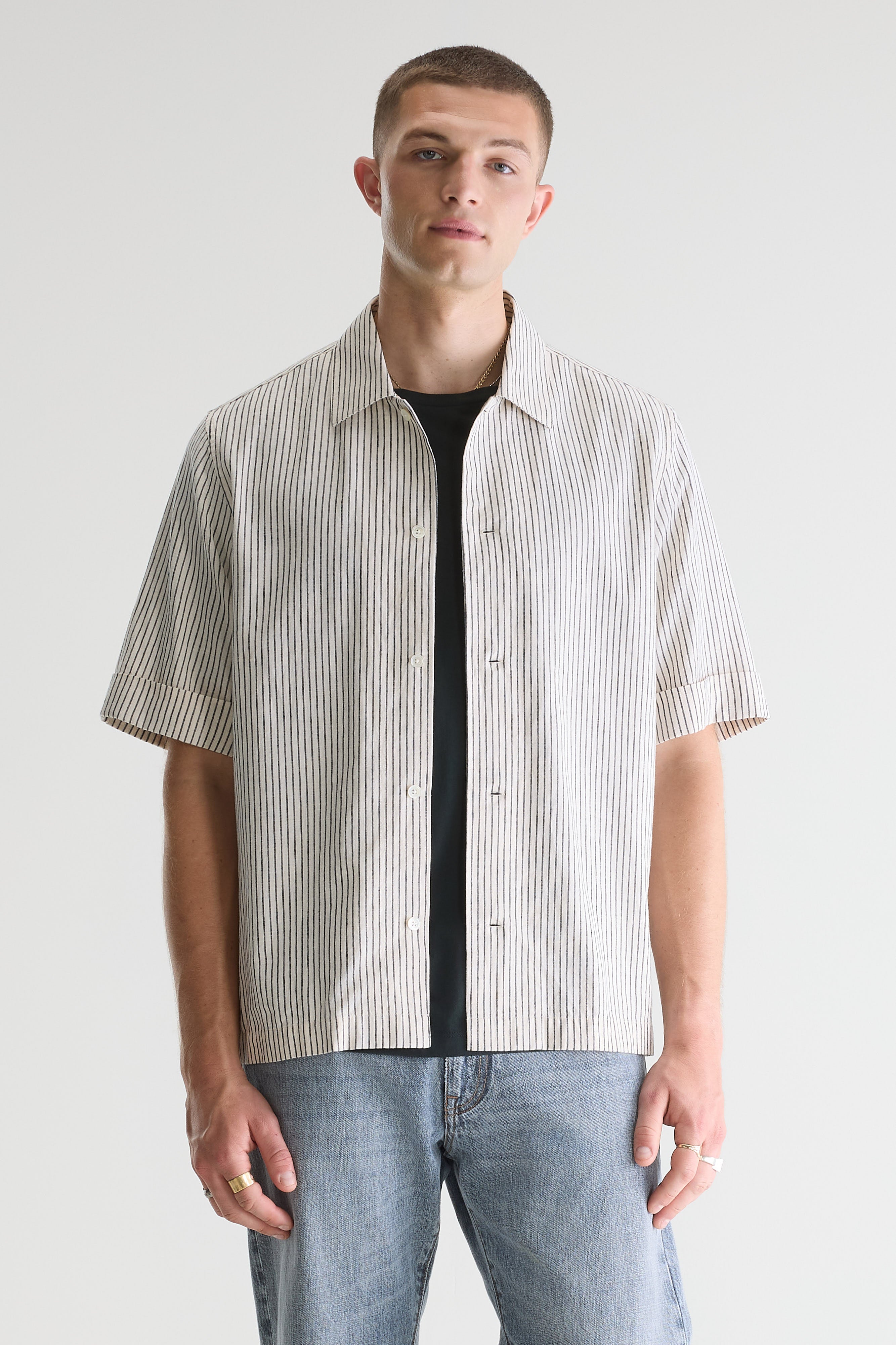 Flint striped shirt (261 / M / STRIPE A)
