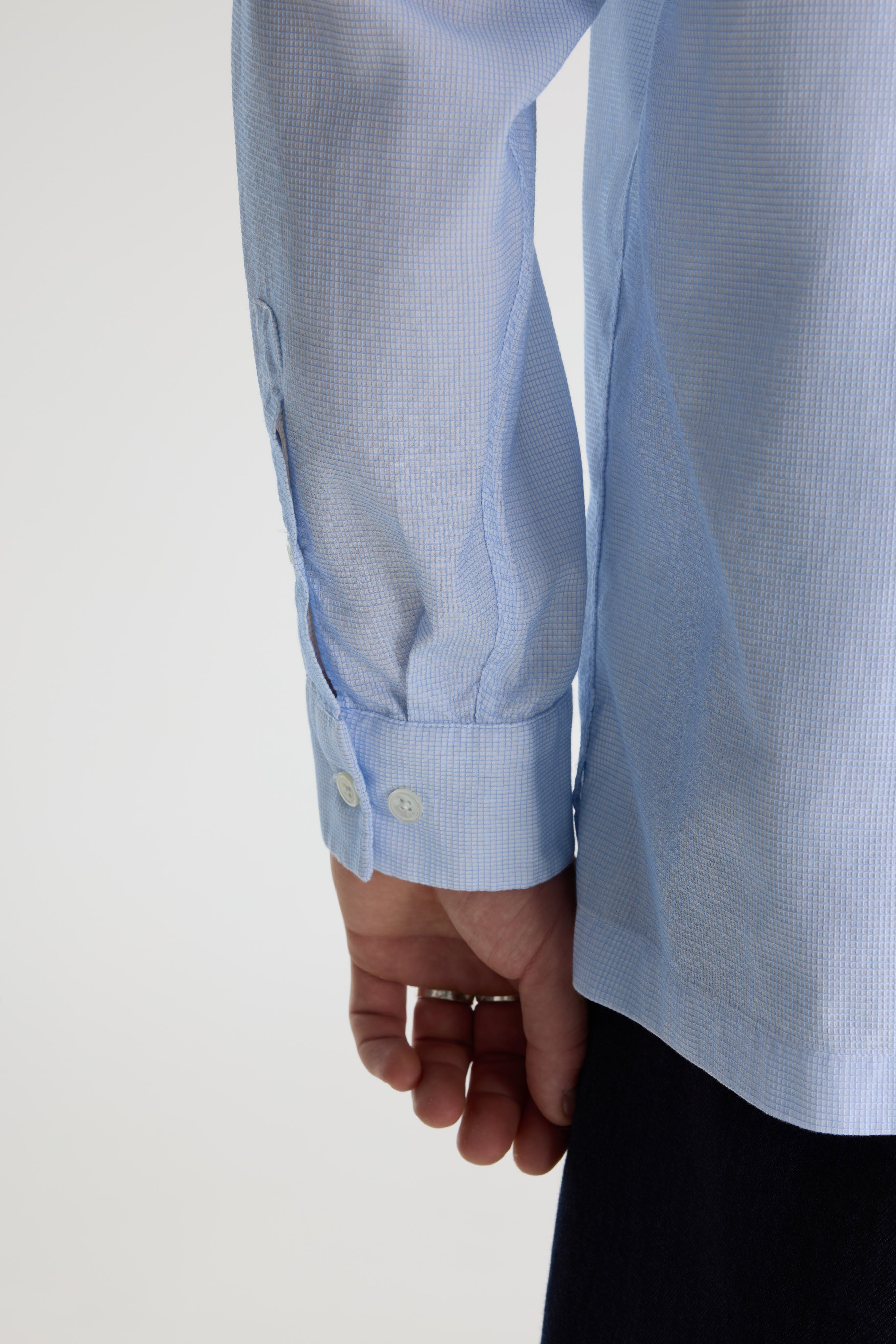Flip micro-checked shirt (261 / M / CHECK A)