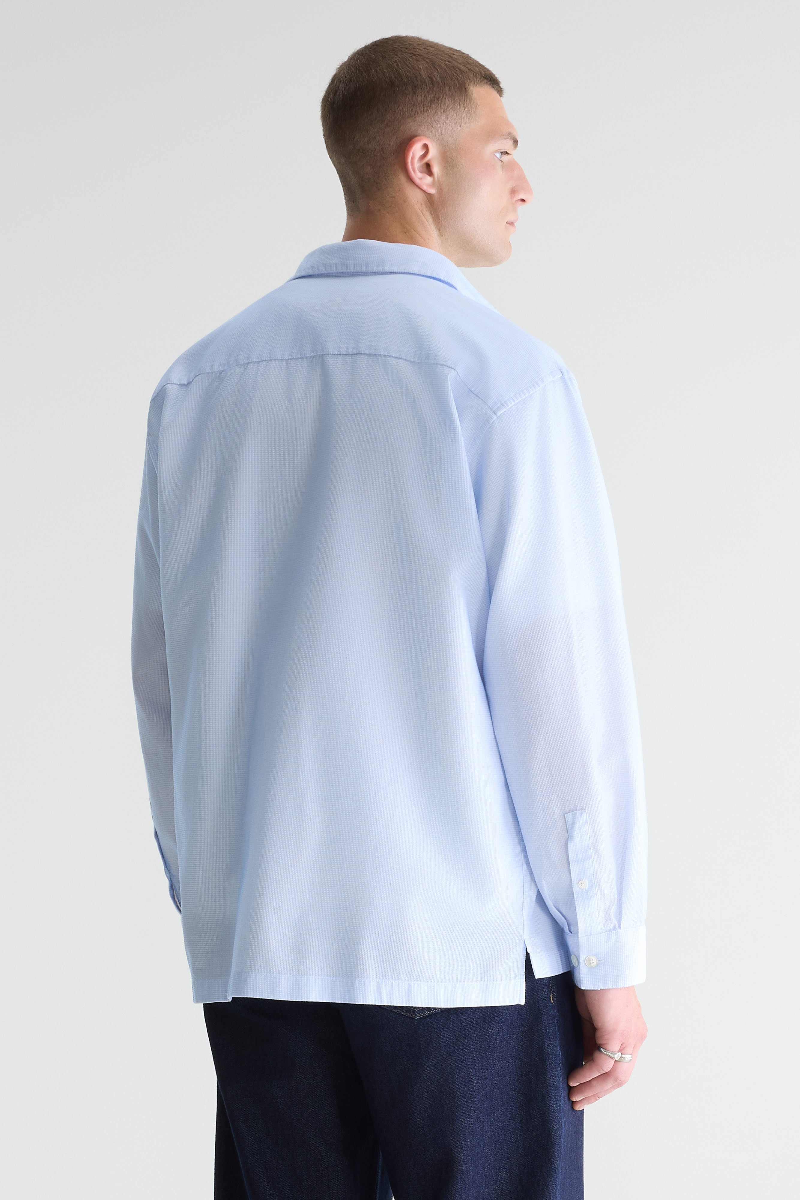 Flip micro-checked shirt (261 / M / CHECK A)