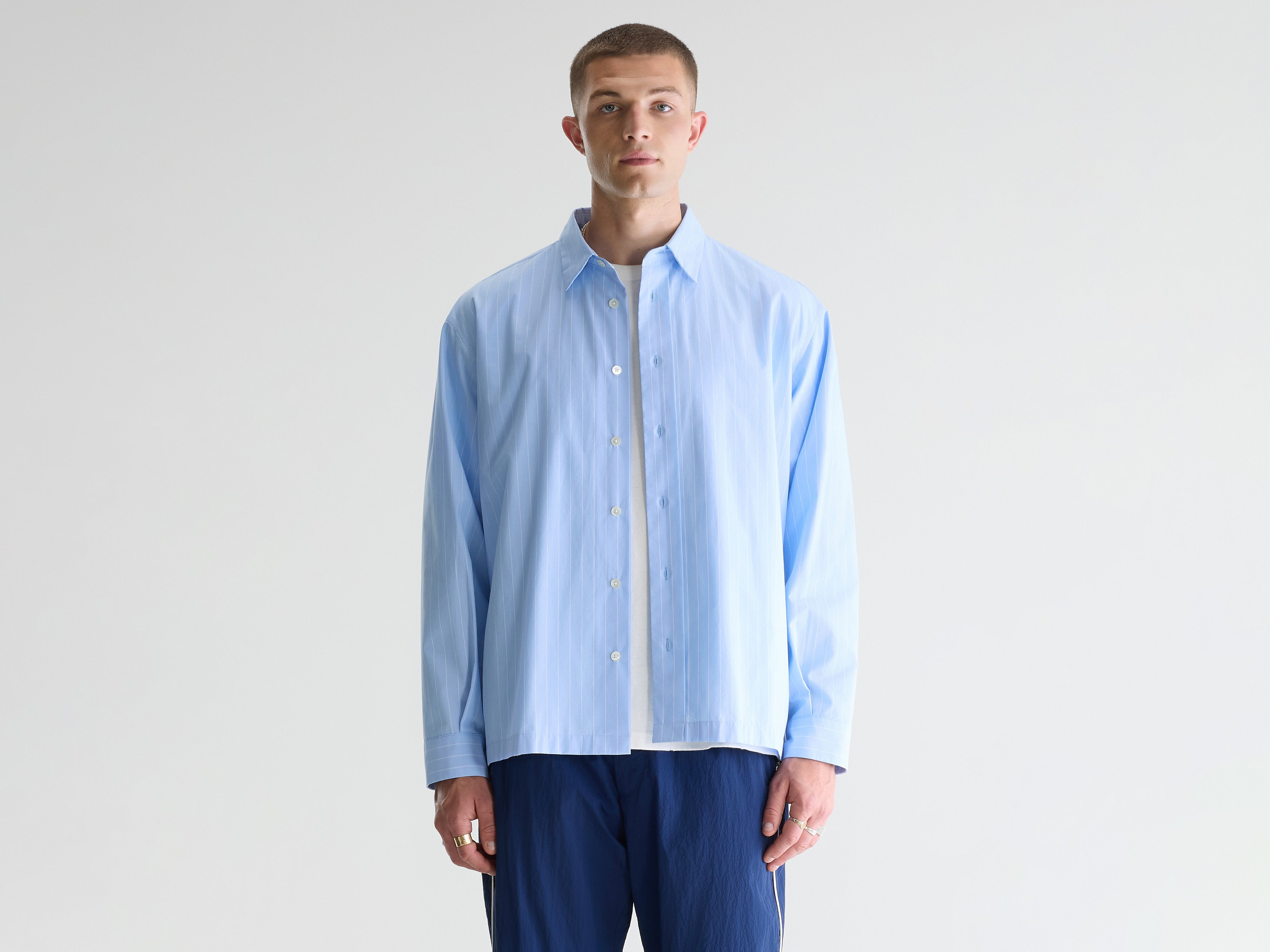 Flippy striped poplin shirt (261 / M / STRIPE B)