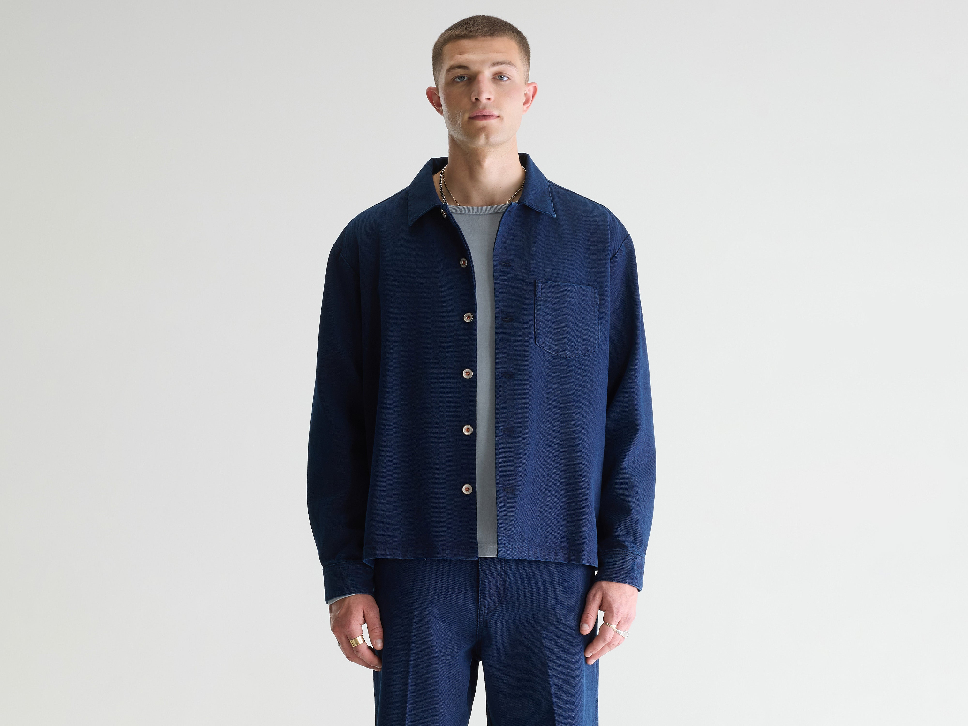 Goney denim overshirt (261 / M / INDIGO)