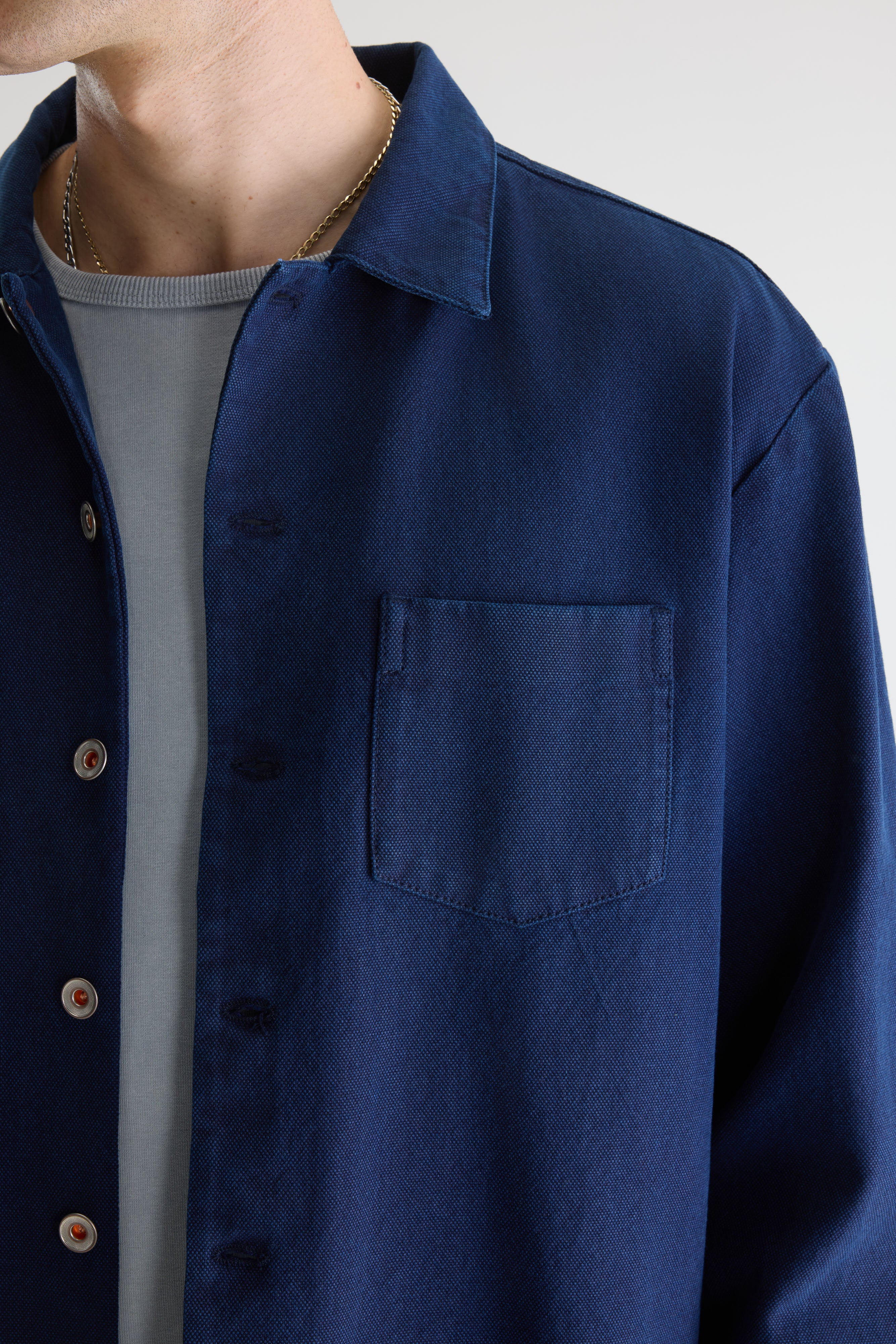 Goney denim overshirt (261 / M / INDIGO)