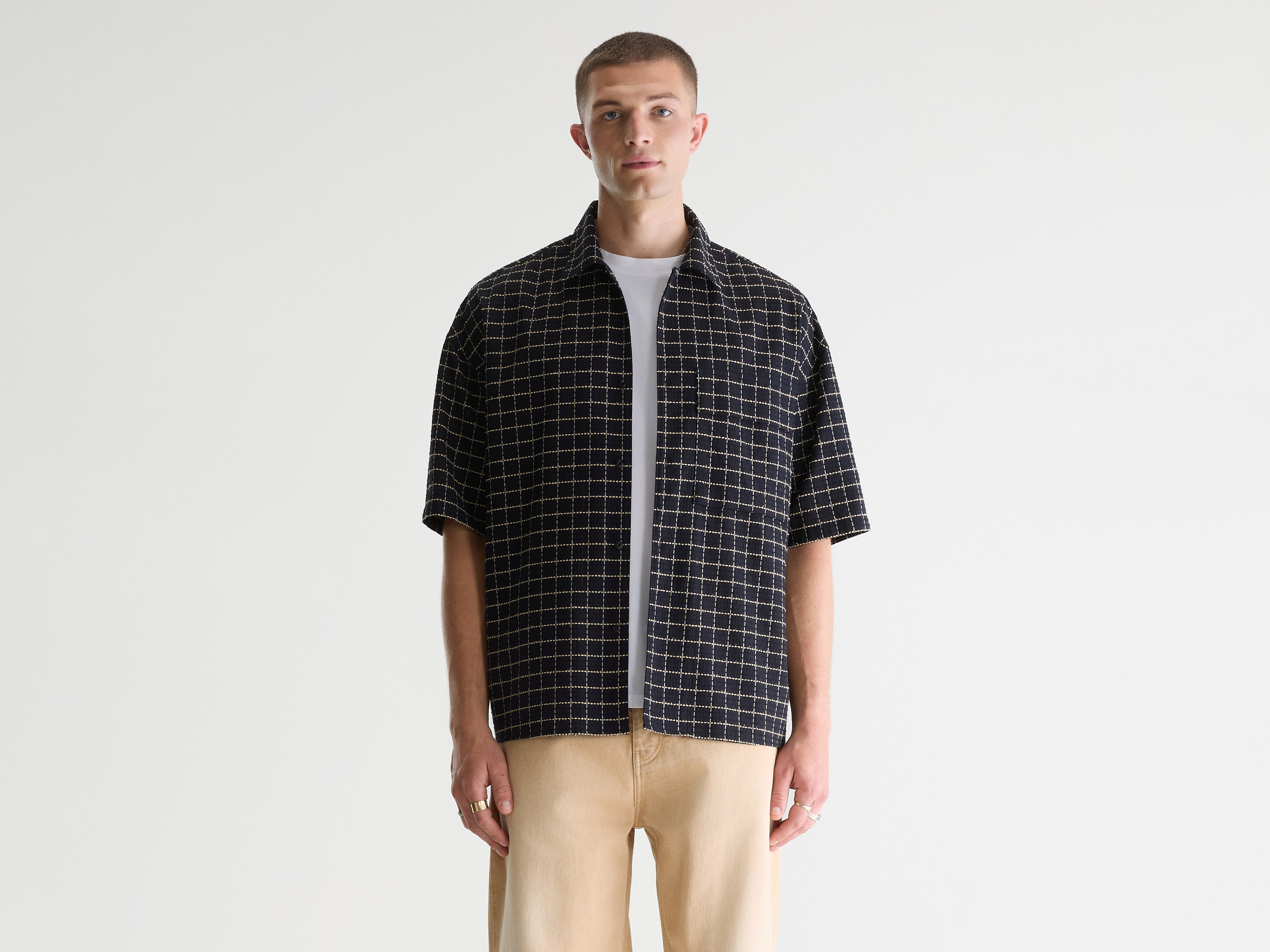 Prime short-sleeve shirt (261 / M / CHECK A)