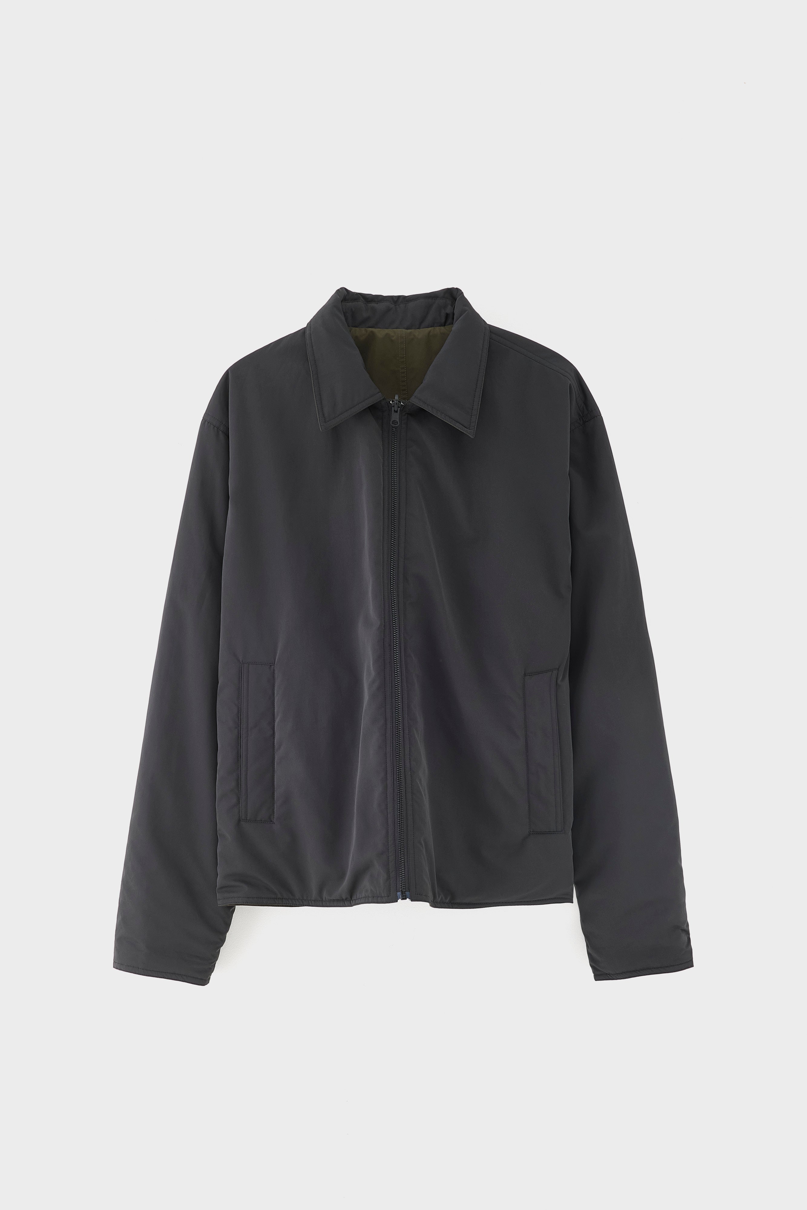 Jollie padded zip-up jacket (261 / M / METEORITE)