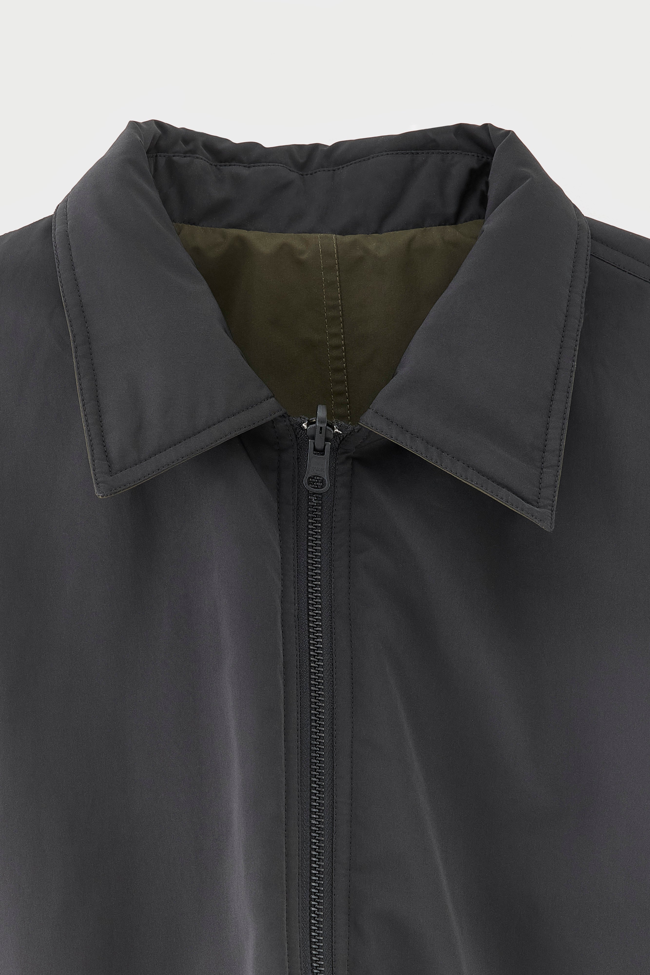 Jollie padded zip-up jacket (261 / M / METEORITE)