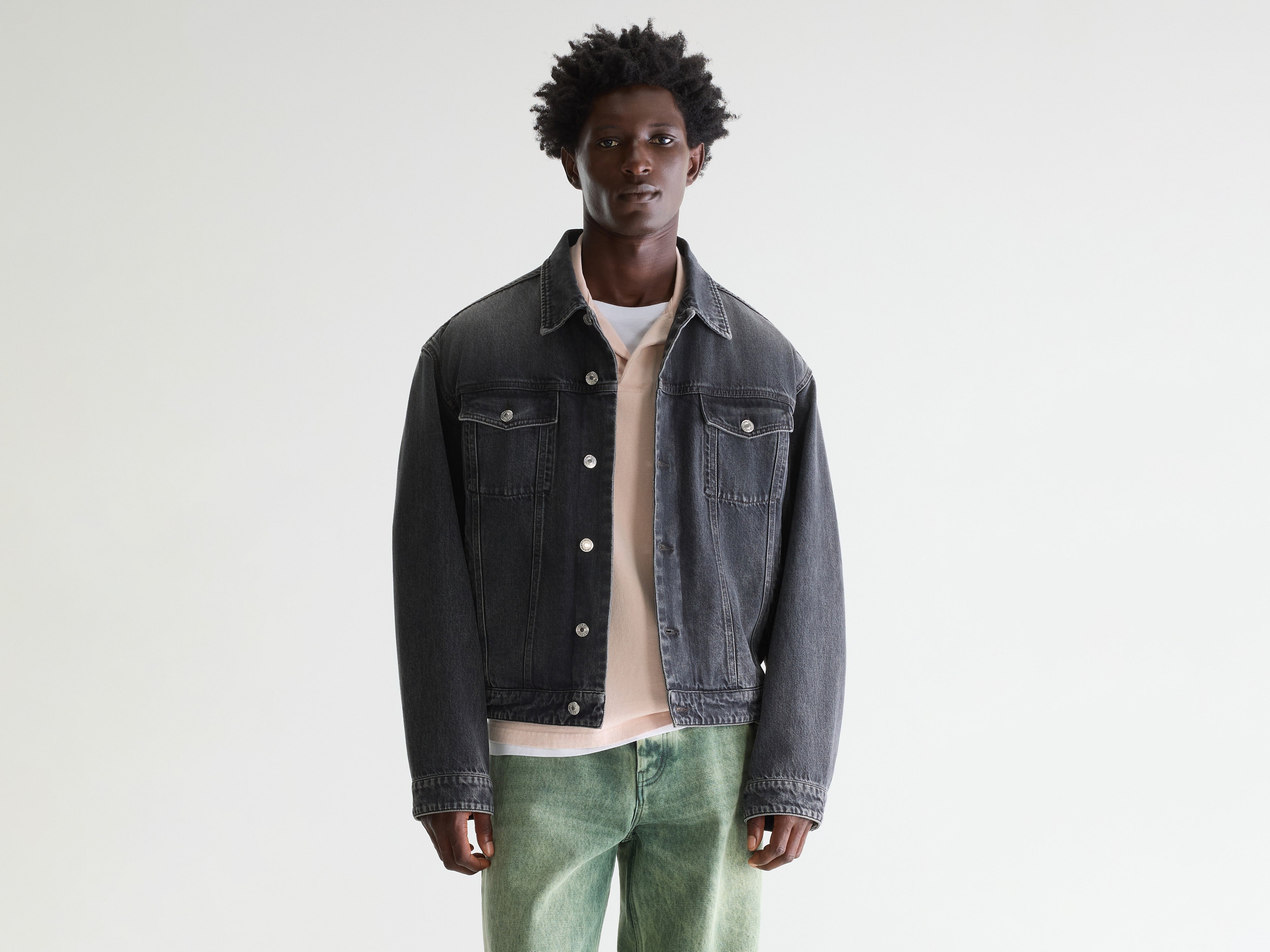 Poser denim jacket (261 / M / BLACK STONE)
