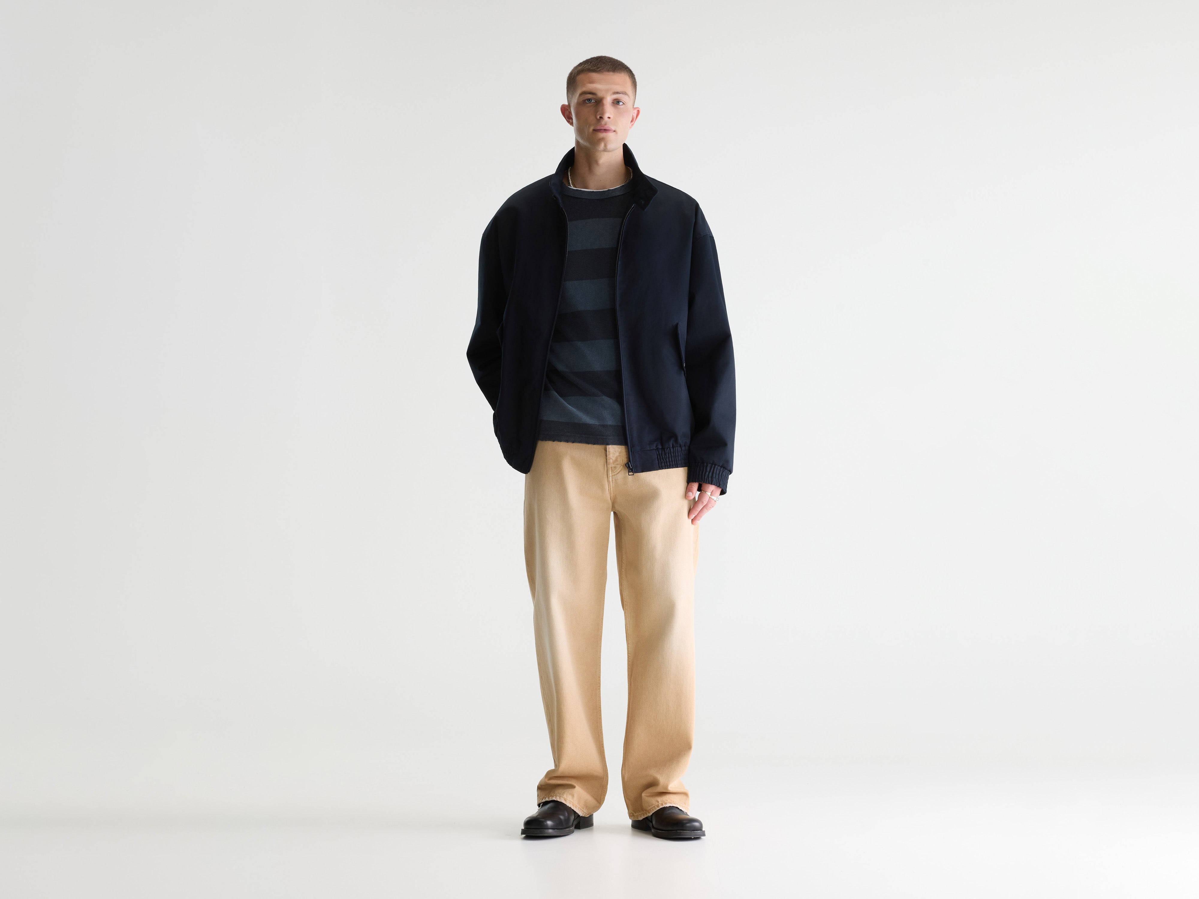 Jonny zip-up jacket (261 / M / NAVY)