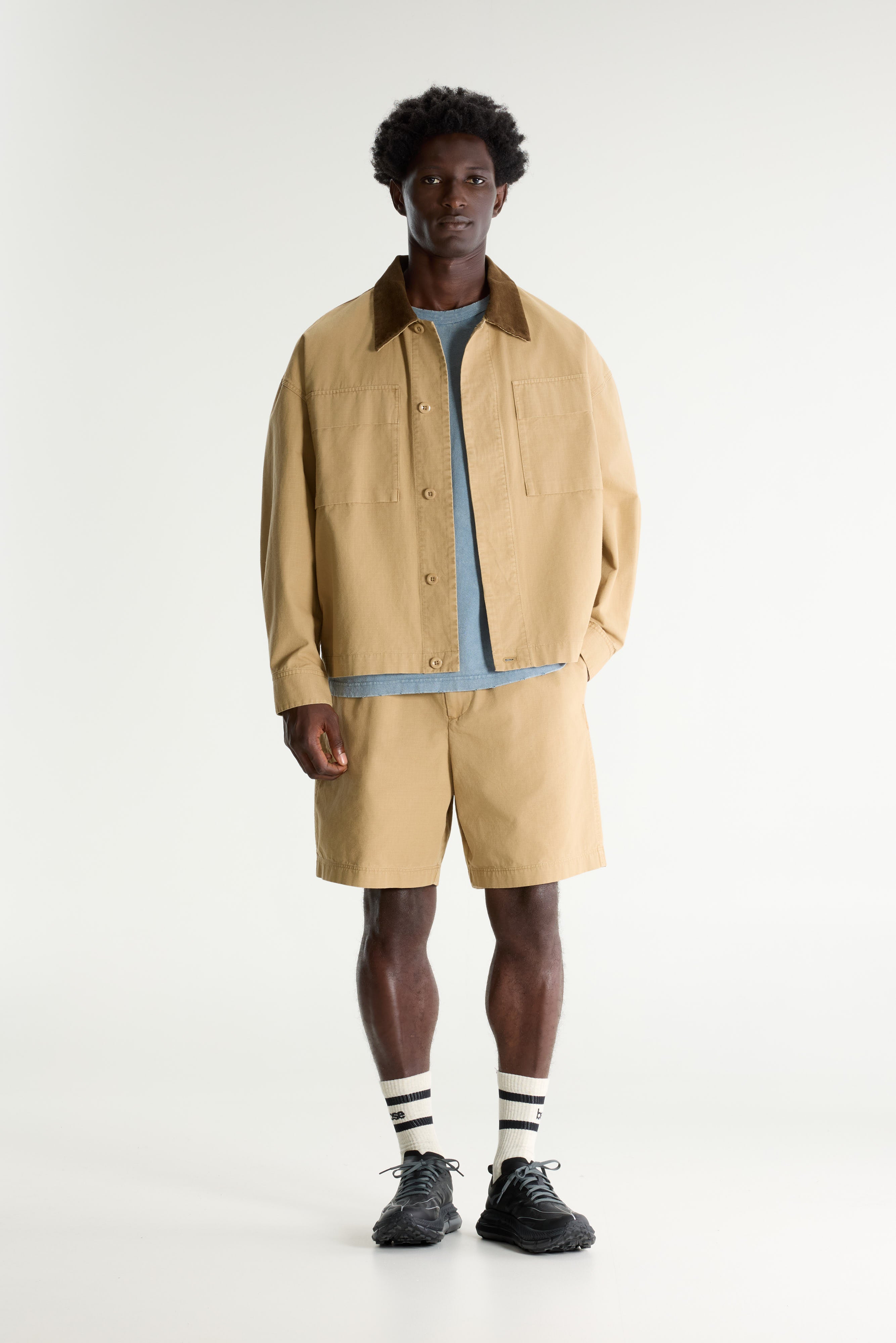 Plover Overshirt In Worker-stijl - Clay Voor Heren | Bellerose