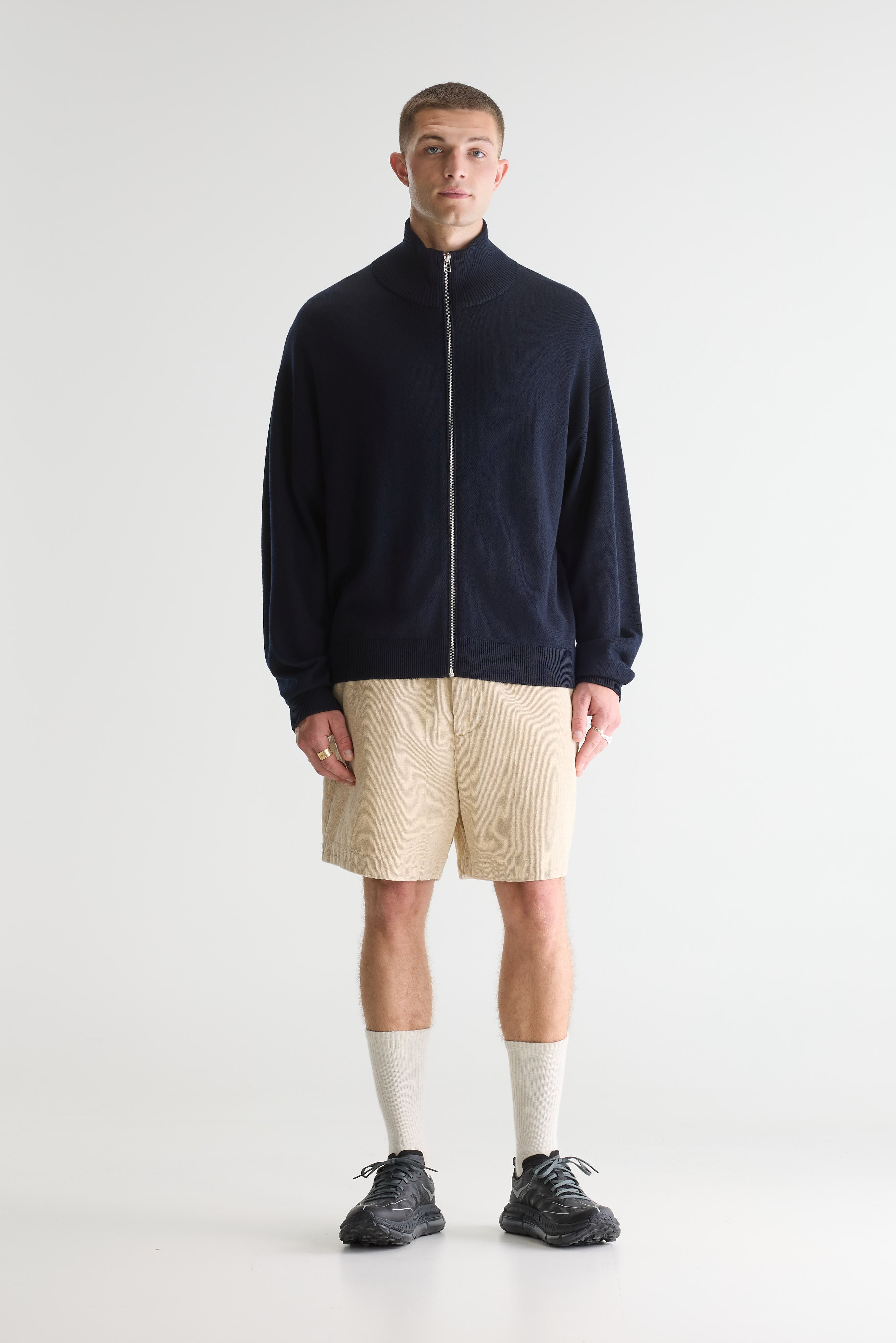 Siap zip-up cardigan (262 / M / NAVY)