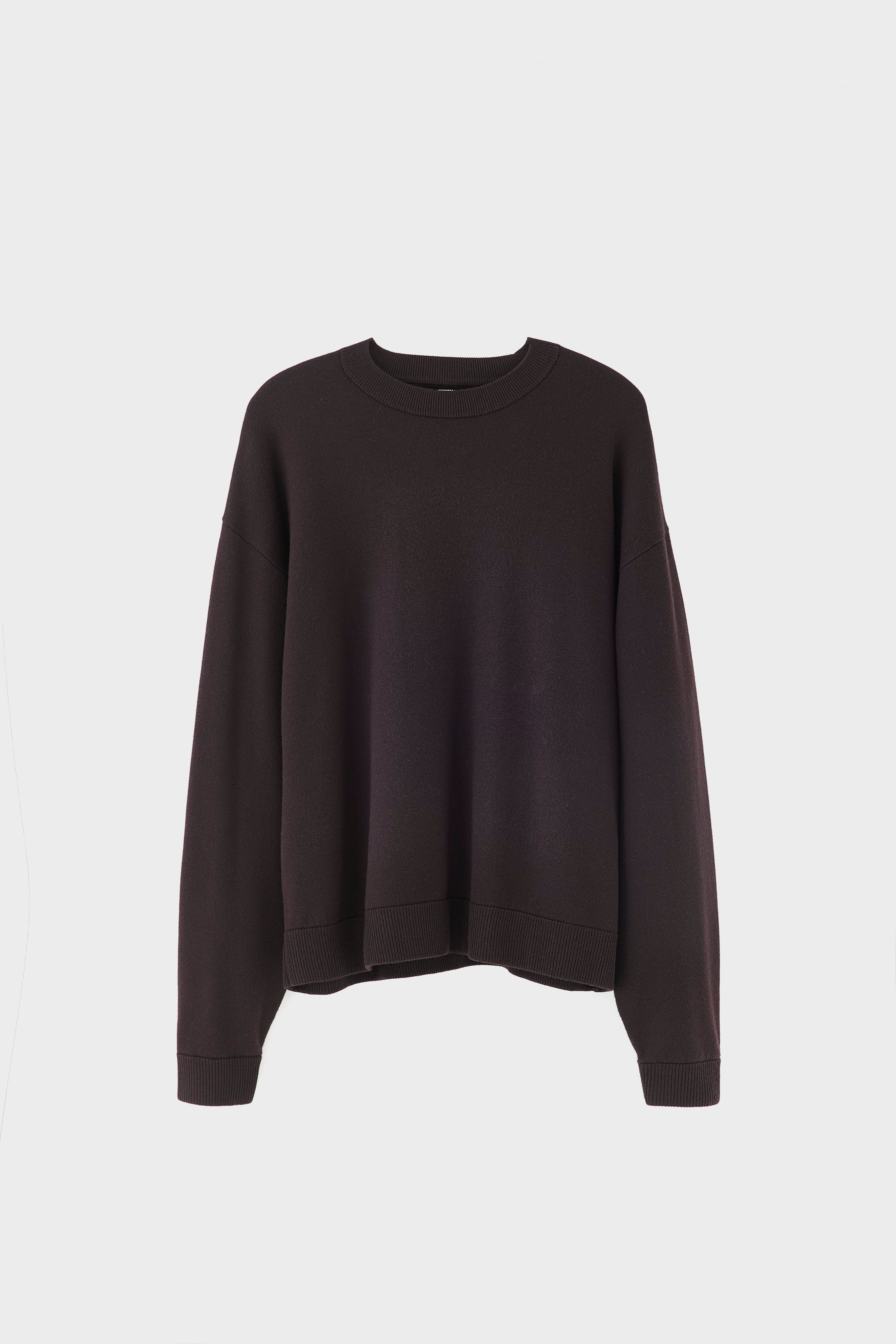 Siamo crewneck sweater (261 / M / DARK ROAST)