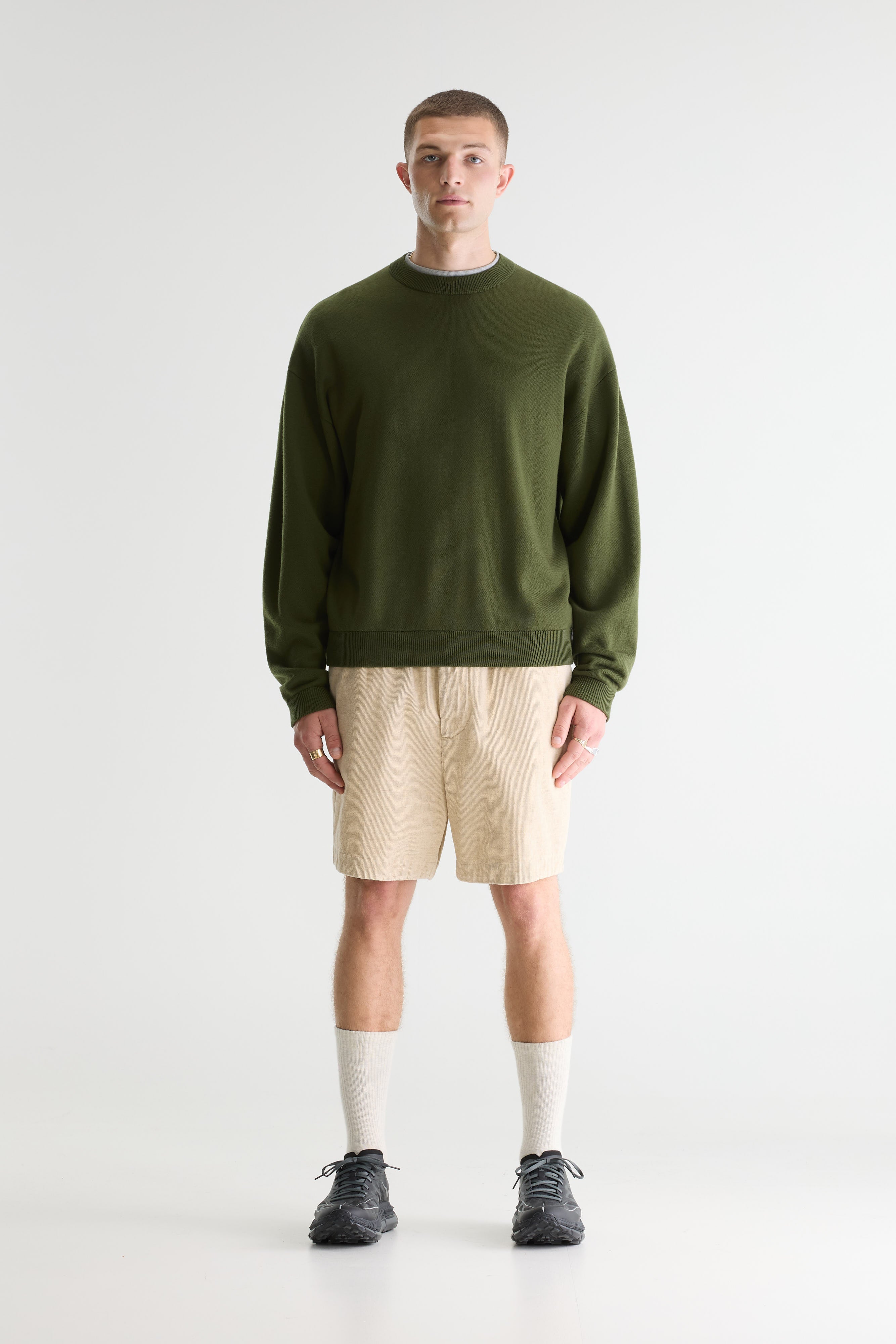 Siamo crewneck sweater (261 / M / MILITARY)