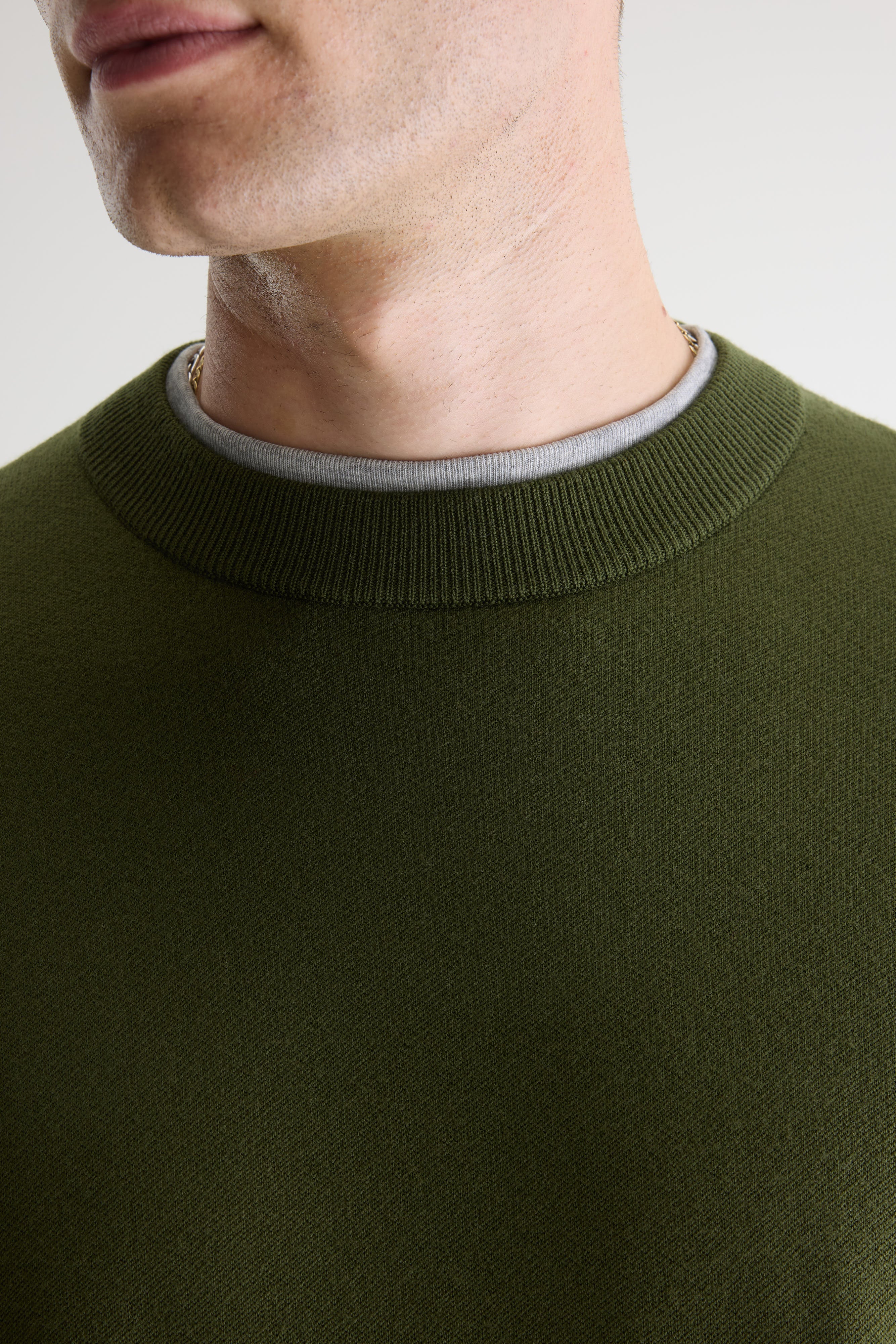 Siamo crewneck sweater (261 / M / MILITARY)
