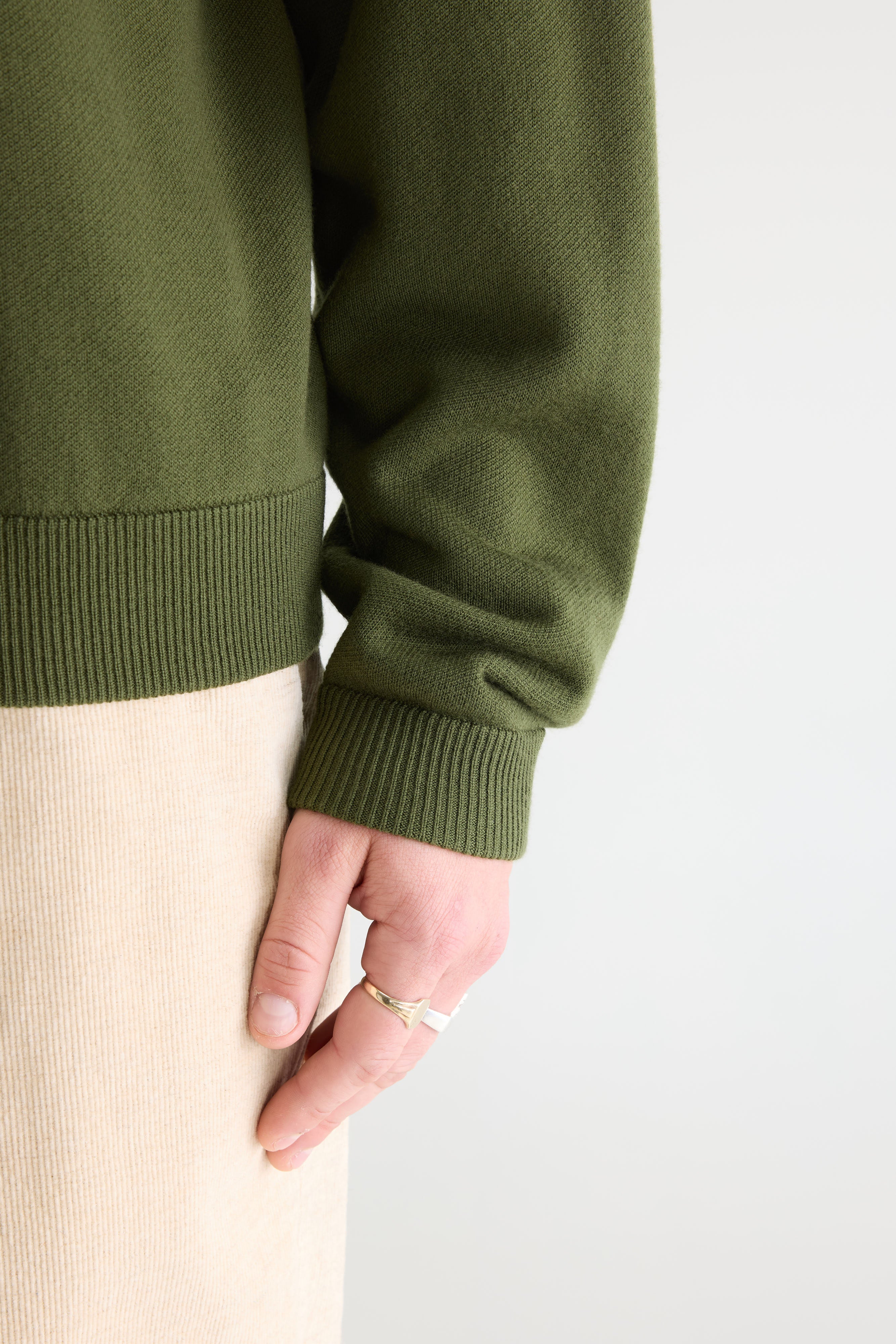 Siamo crewneck sweater (261 / M / MILITARY)