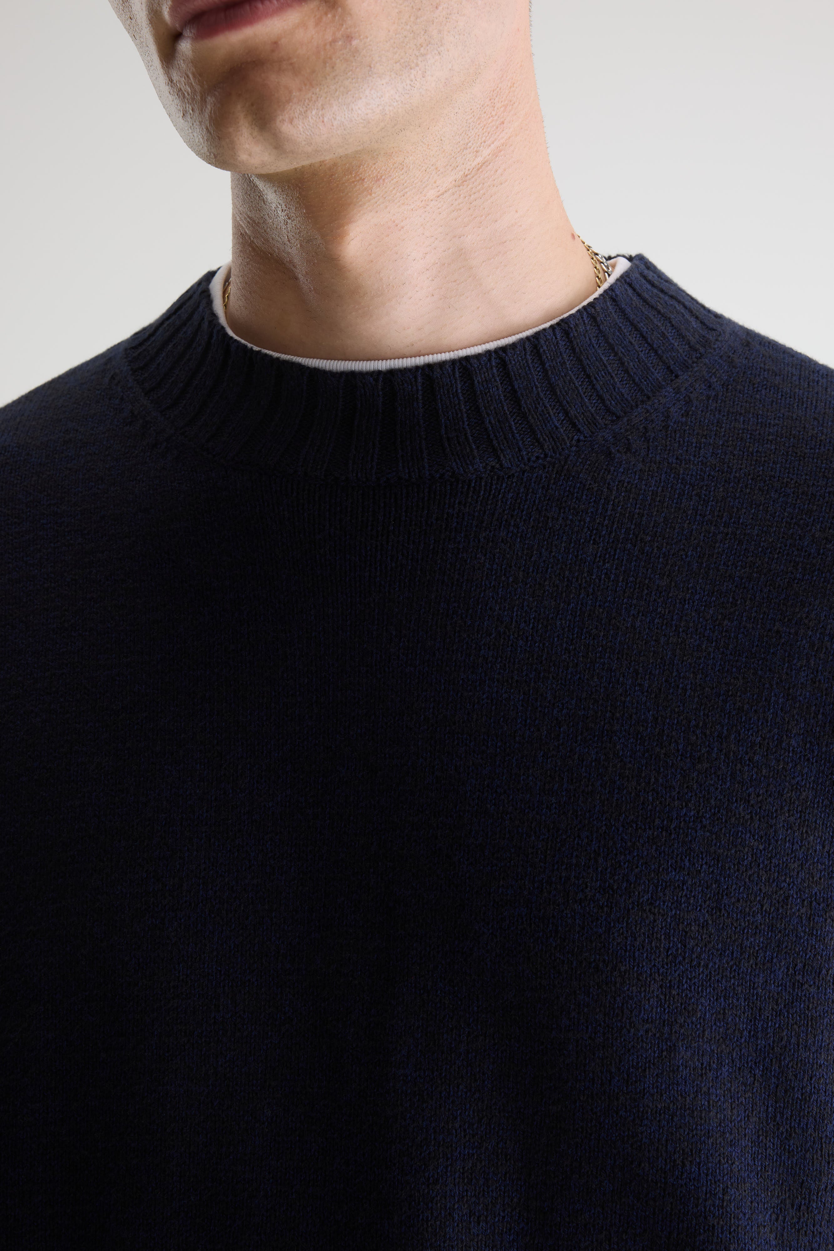 Grimo two-tone sweater (261 / M / BLACK BLUE)