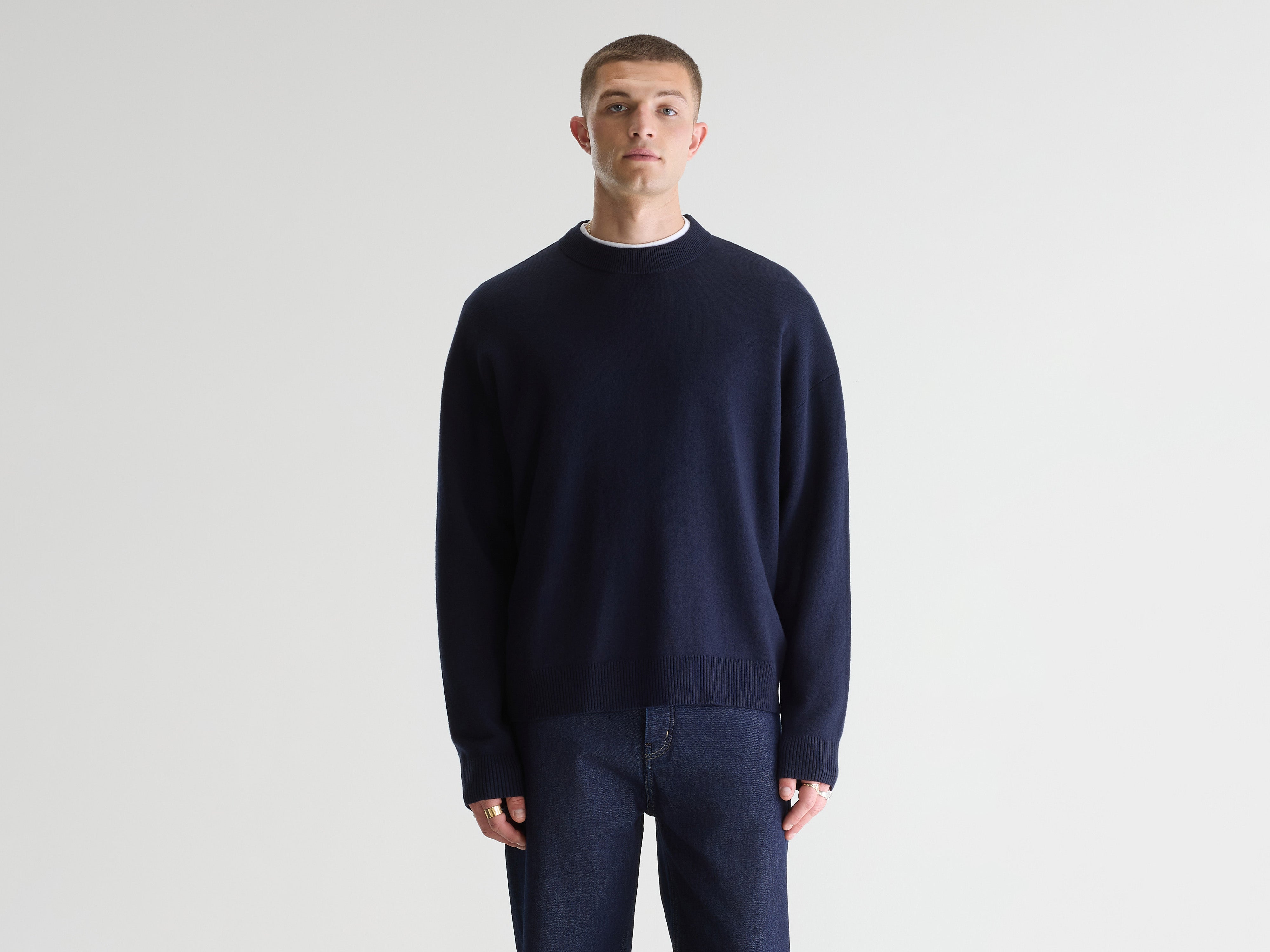 Geolem trui met ronde hals (261 / M / NAVY)