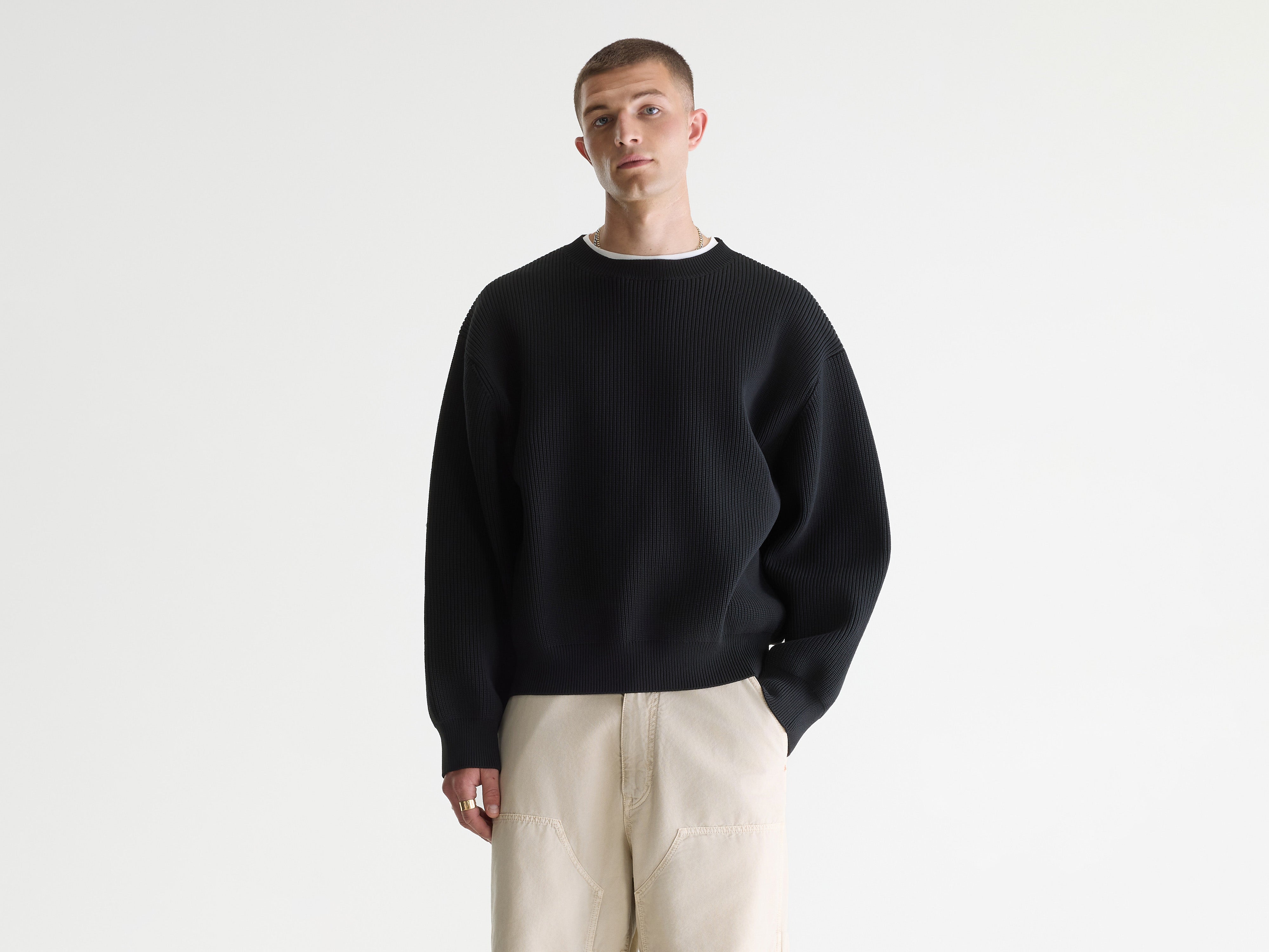 Alyes structured sweater (261 / M / BLACK)