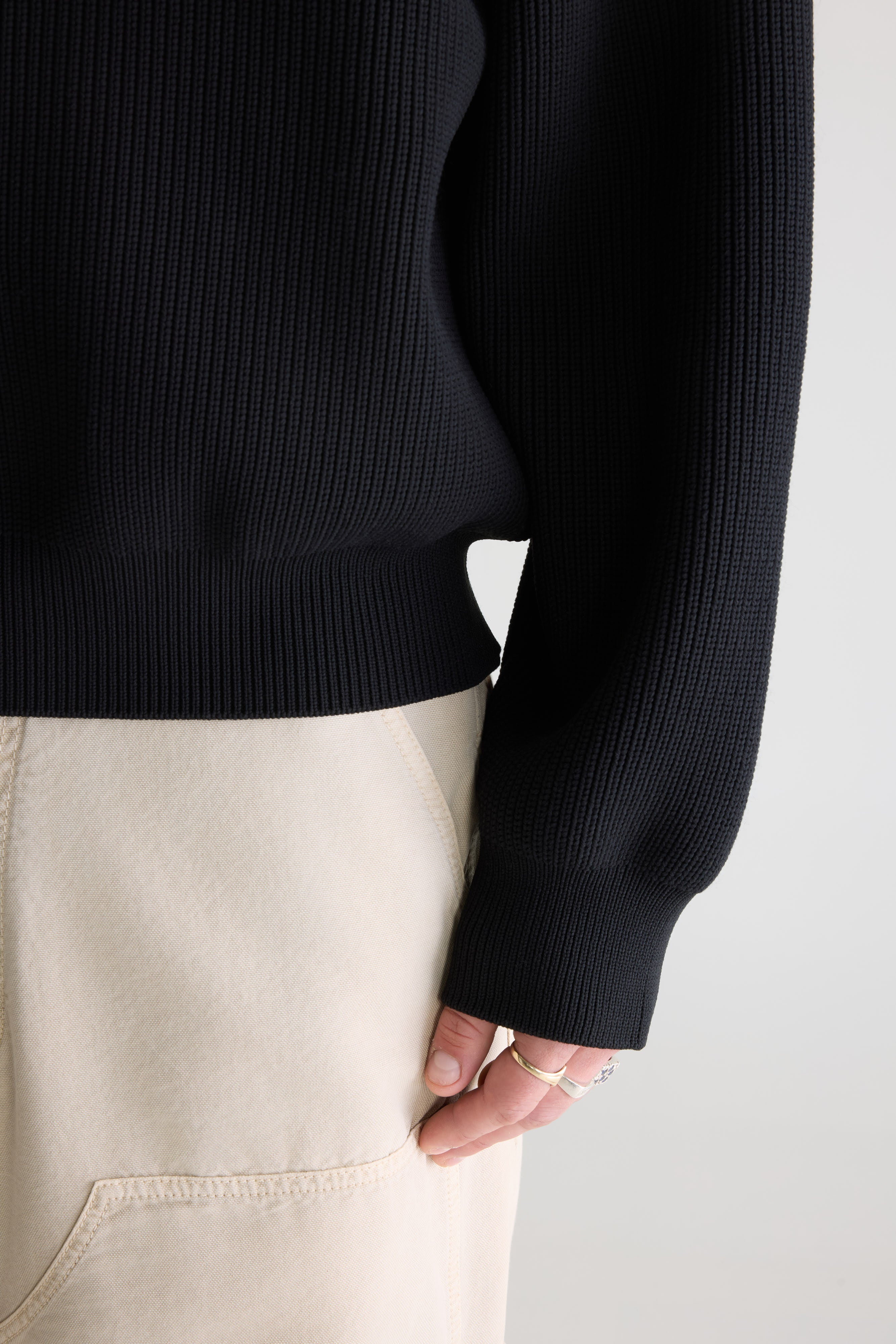 Alyes structured sweater (261 / M / BLACK)