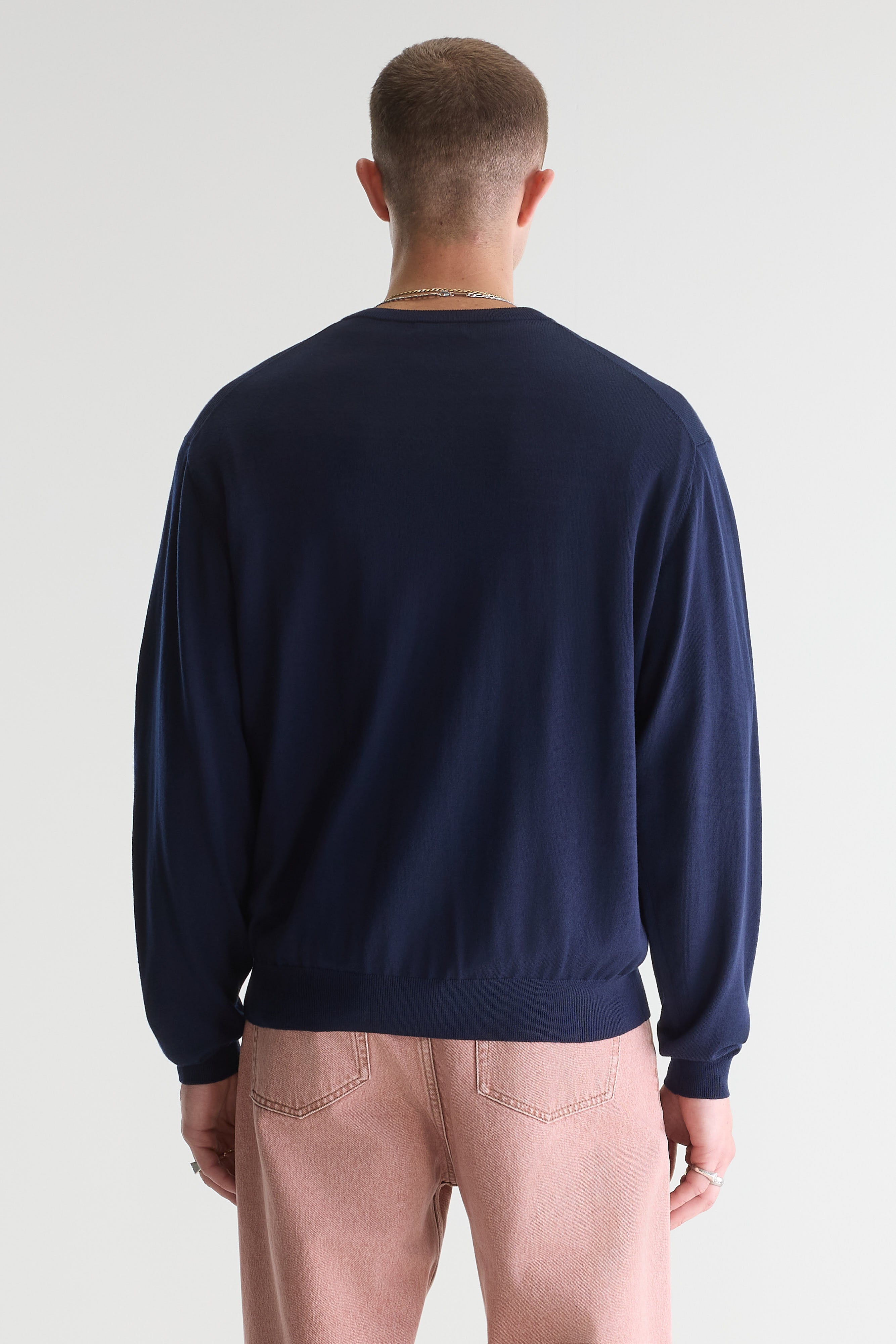Dilwy v-neck sweater (261 / M / NAVY)