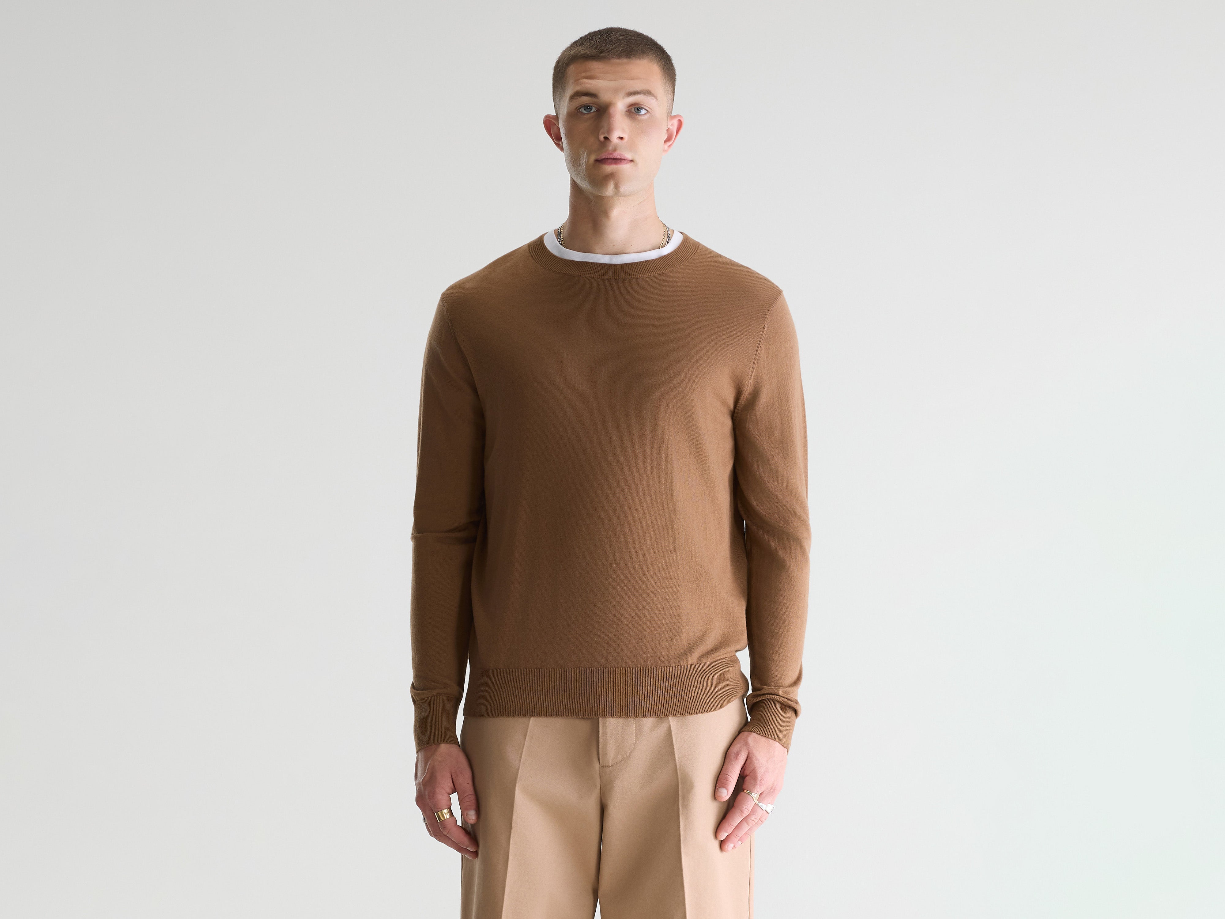 Dilles crewneck sweater (261 / M / CARAMEL)