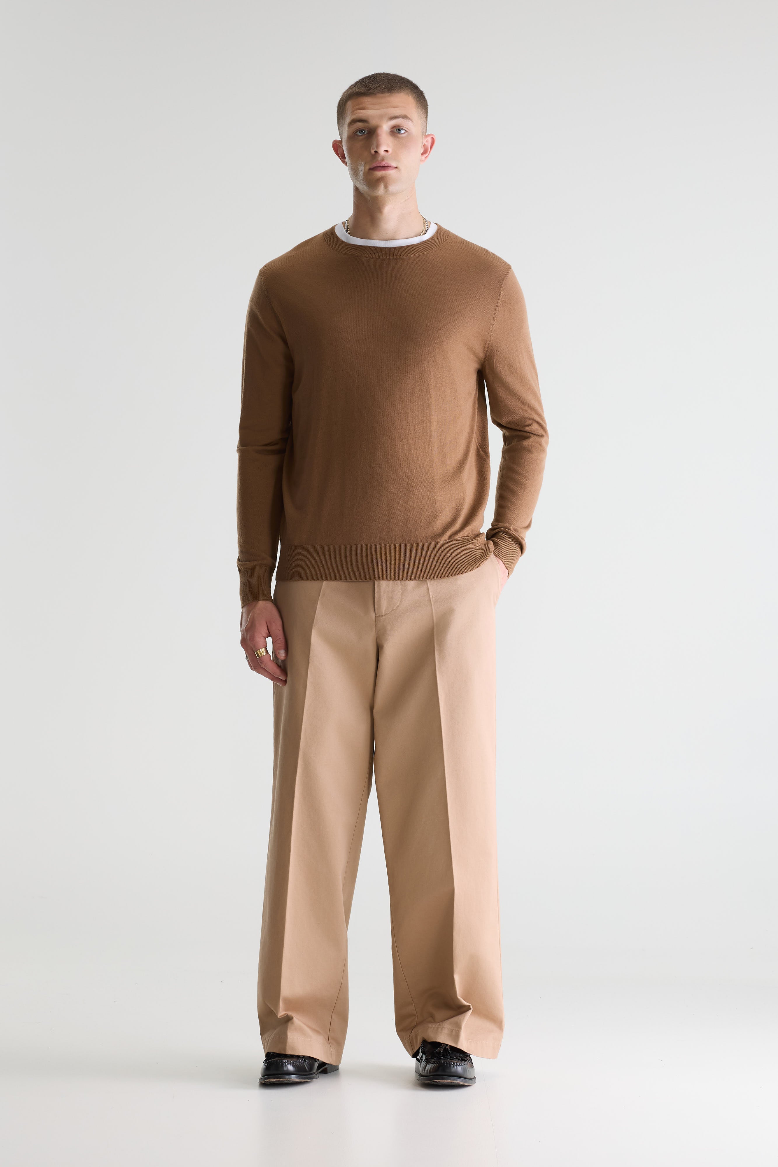 Dilles crewneck sweater (261 / M / CARAMEL)