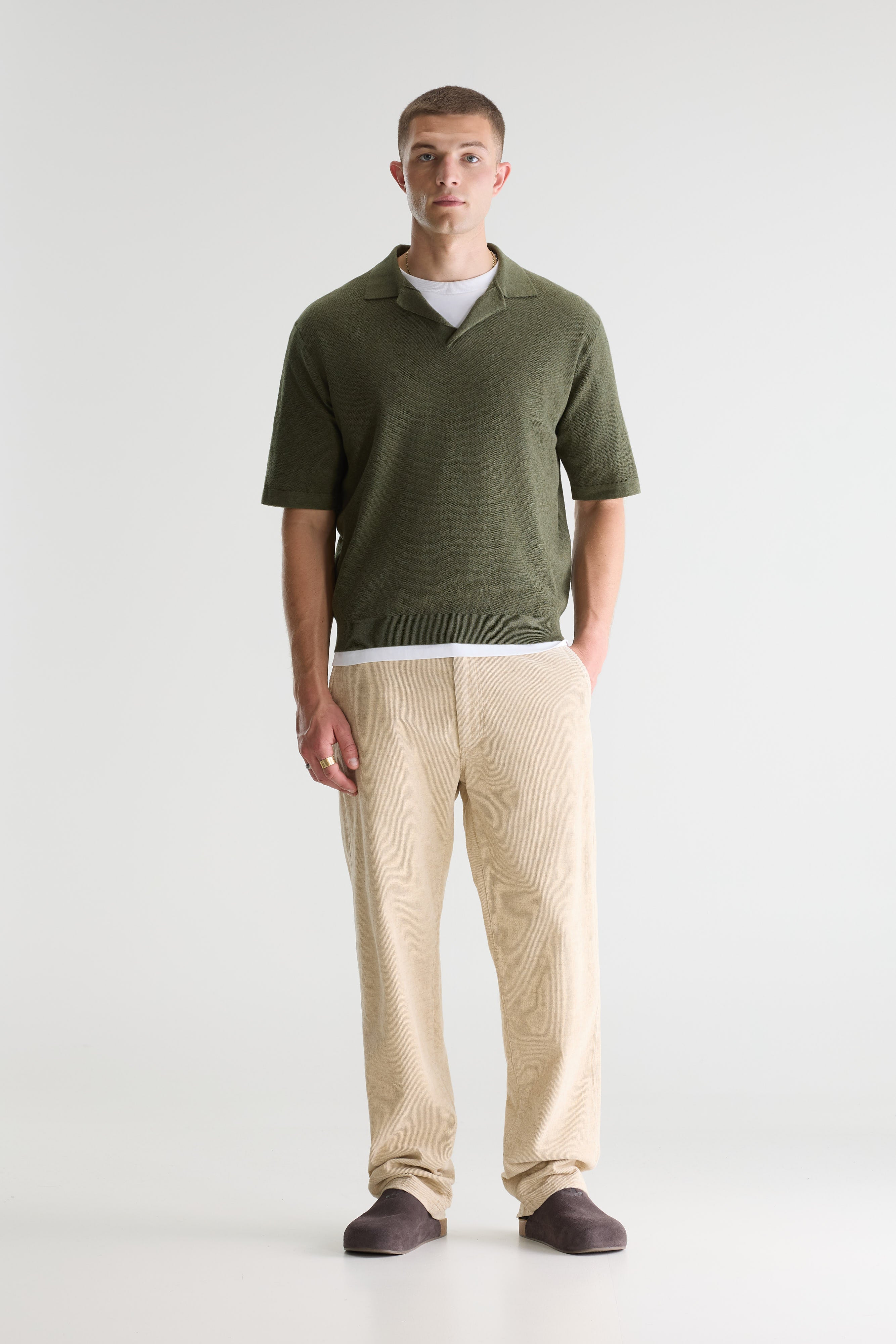 Alosh relaxed polo sweater (261 / M / JEEP)