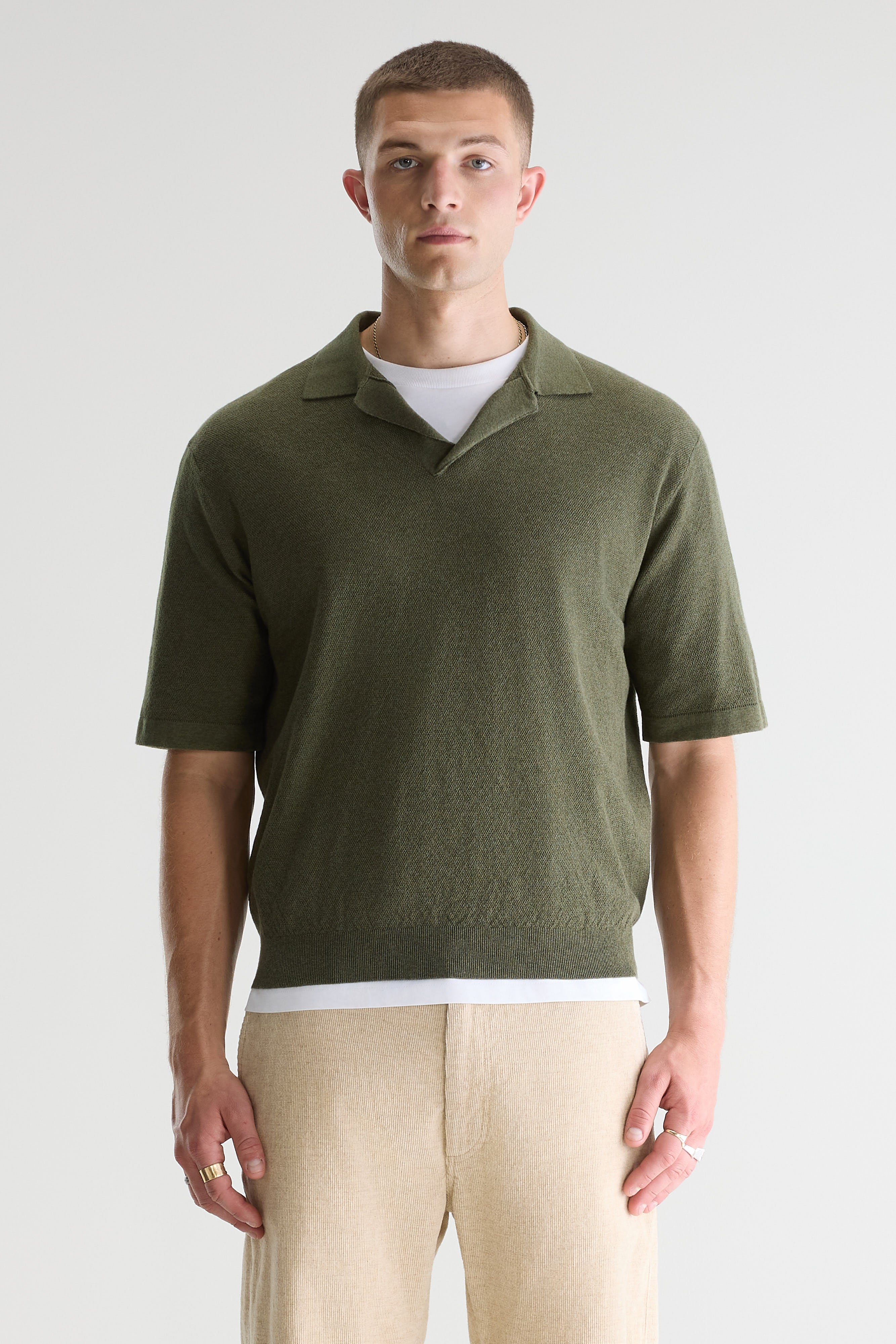 Alosh relaxed polo sweater (261 / M / JEEP)