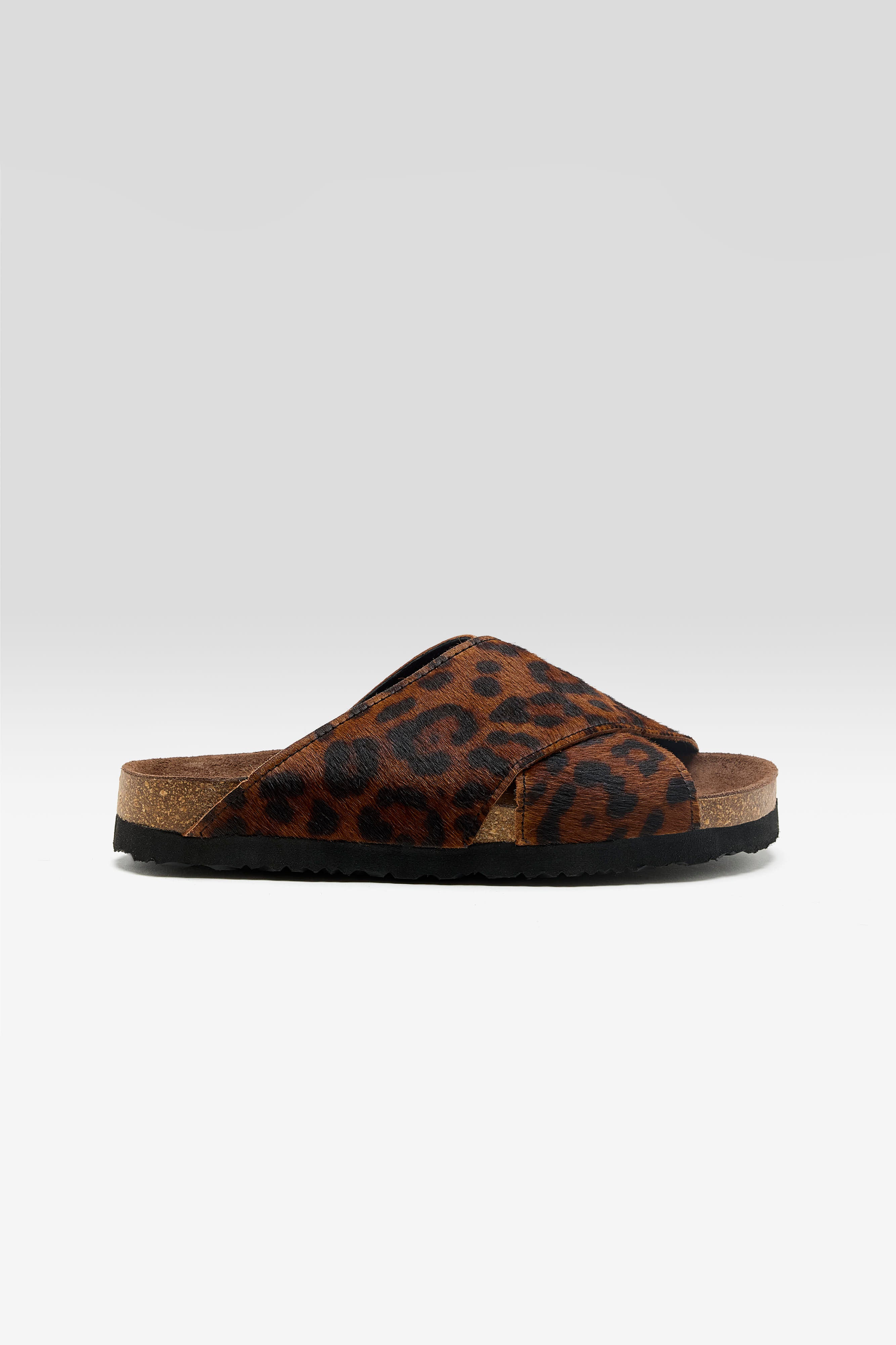 Cheetah Ponyhaar Kruissandalen (261 / W / BROWN)