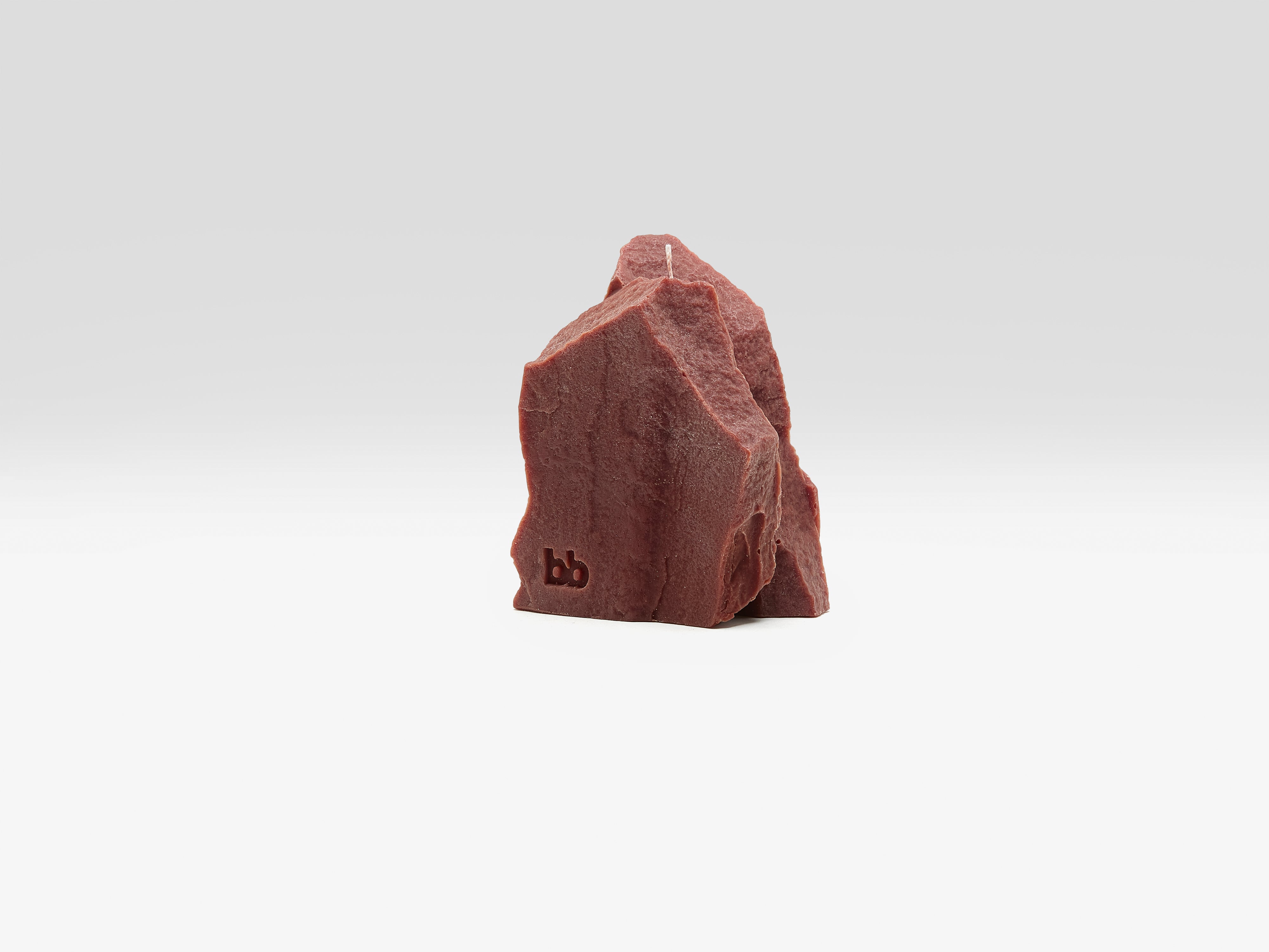 Red stone candle (261 / U / BURGUNDY)