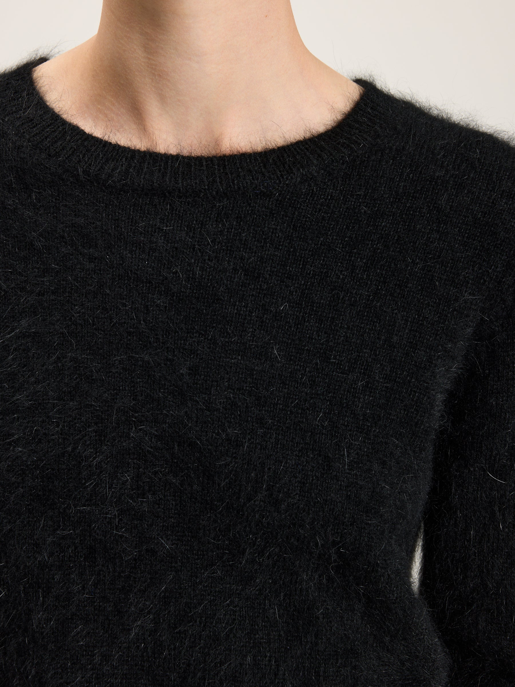 Datti angora-blend sweater (242 / W / OFF BLACK)